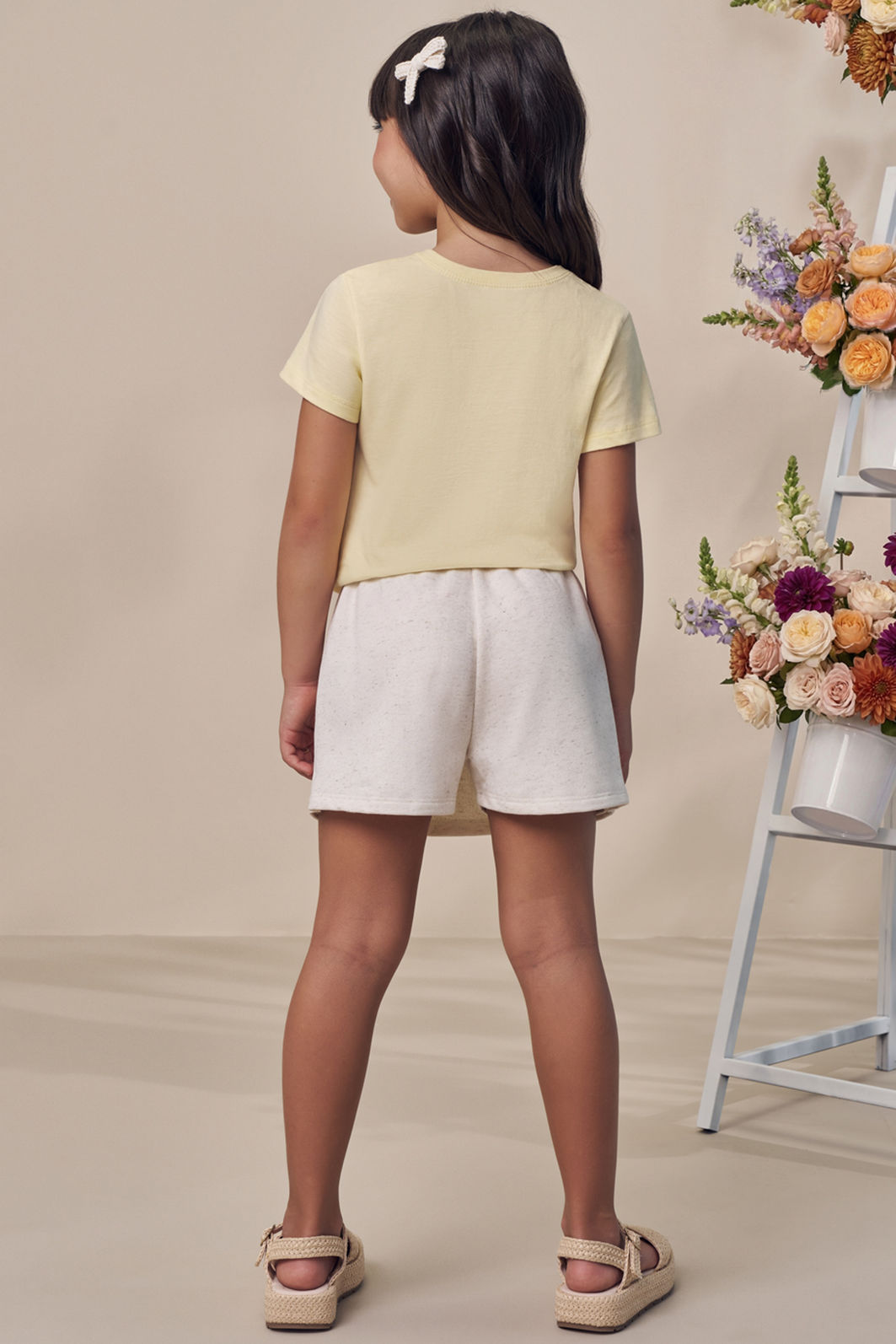 Conjunto de blusa em meia malha com short saia em moletom sem pelúcia 98875 Infanti Infantil Menina Conjunto de blusa em meia malha com short saia em moletom sem pelúcia 98875 Infanti Infantil Menina