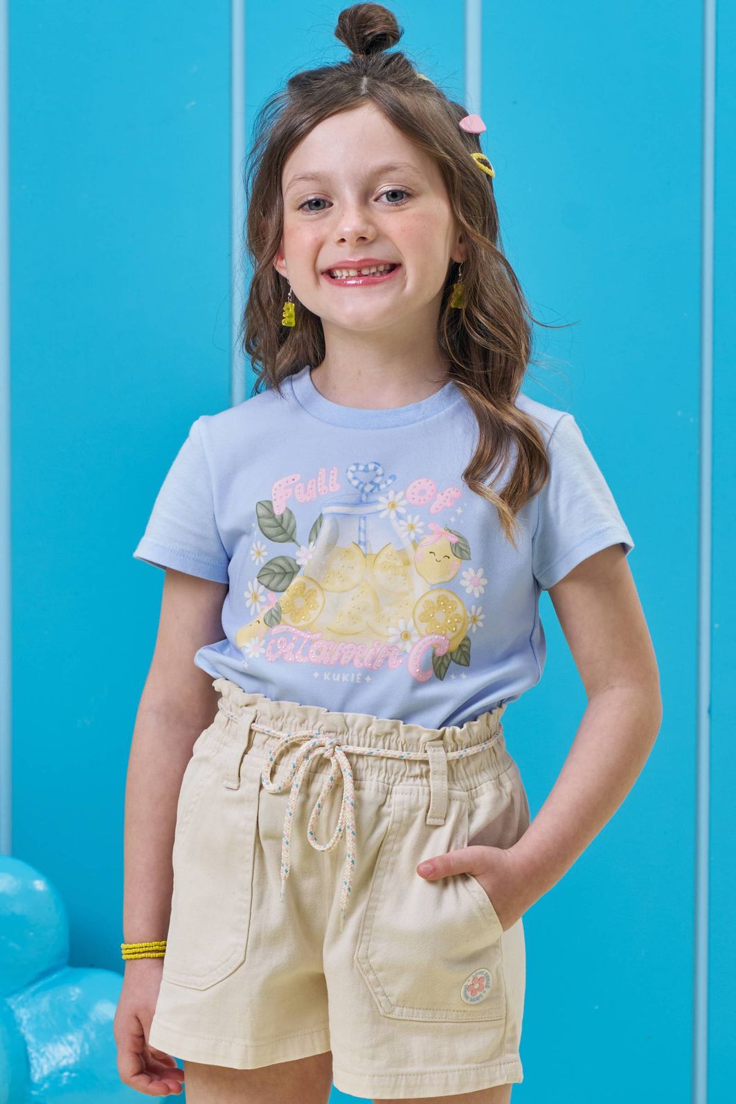 Blusa em meia malha 95572 Kukiê Infantil Menina Blusa em meia malha 95572 Kukiê Infantil Menina
