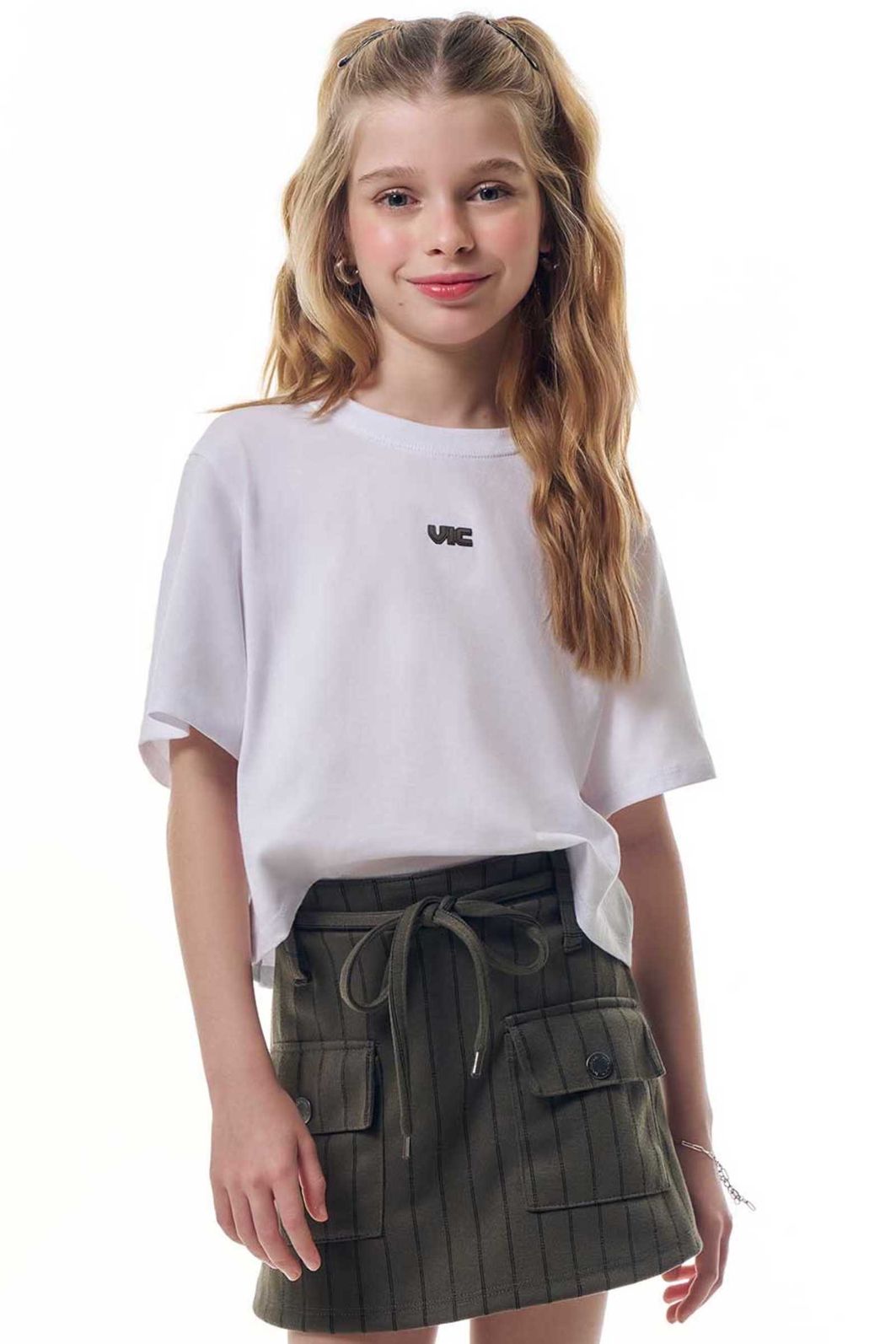 Blusa em meia malha 95186 Vic Teen Menina Blusa em meia malha 95186 Vic Teen Menina