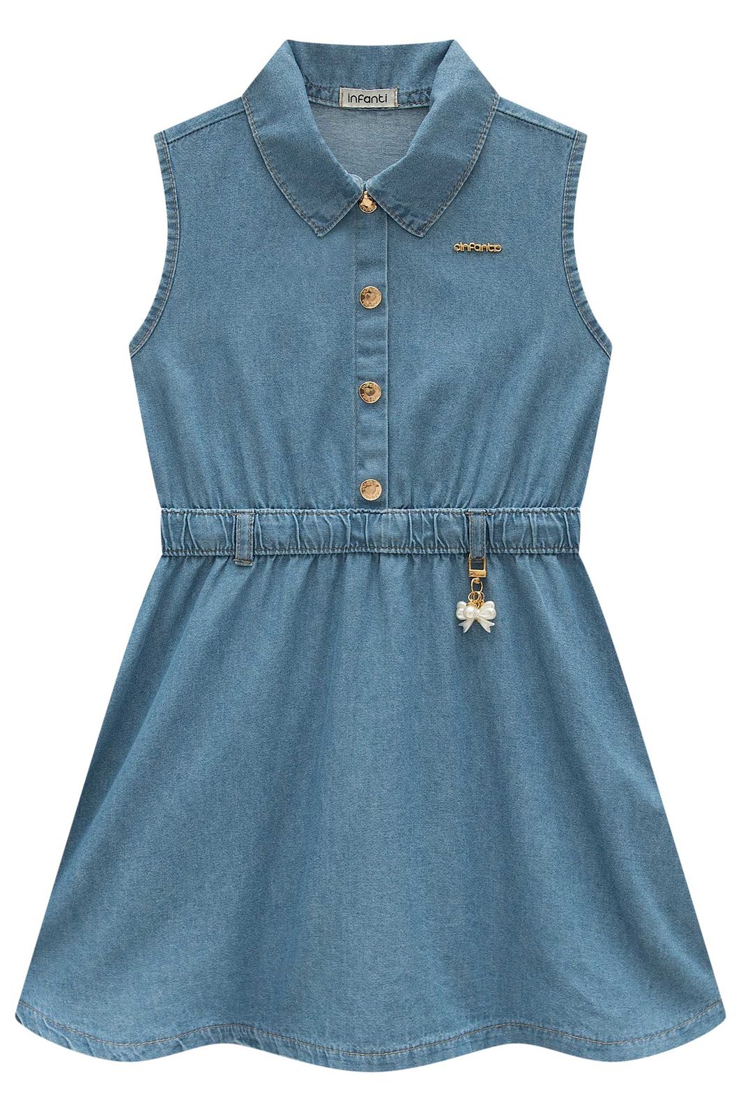 Vestido em jeans 98779 Infanti Infantil Menina Vestido em jeans 98779 Infanti Infantil Menina