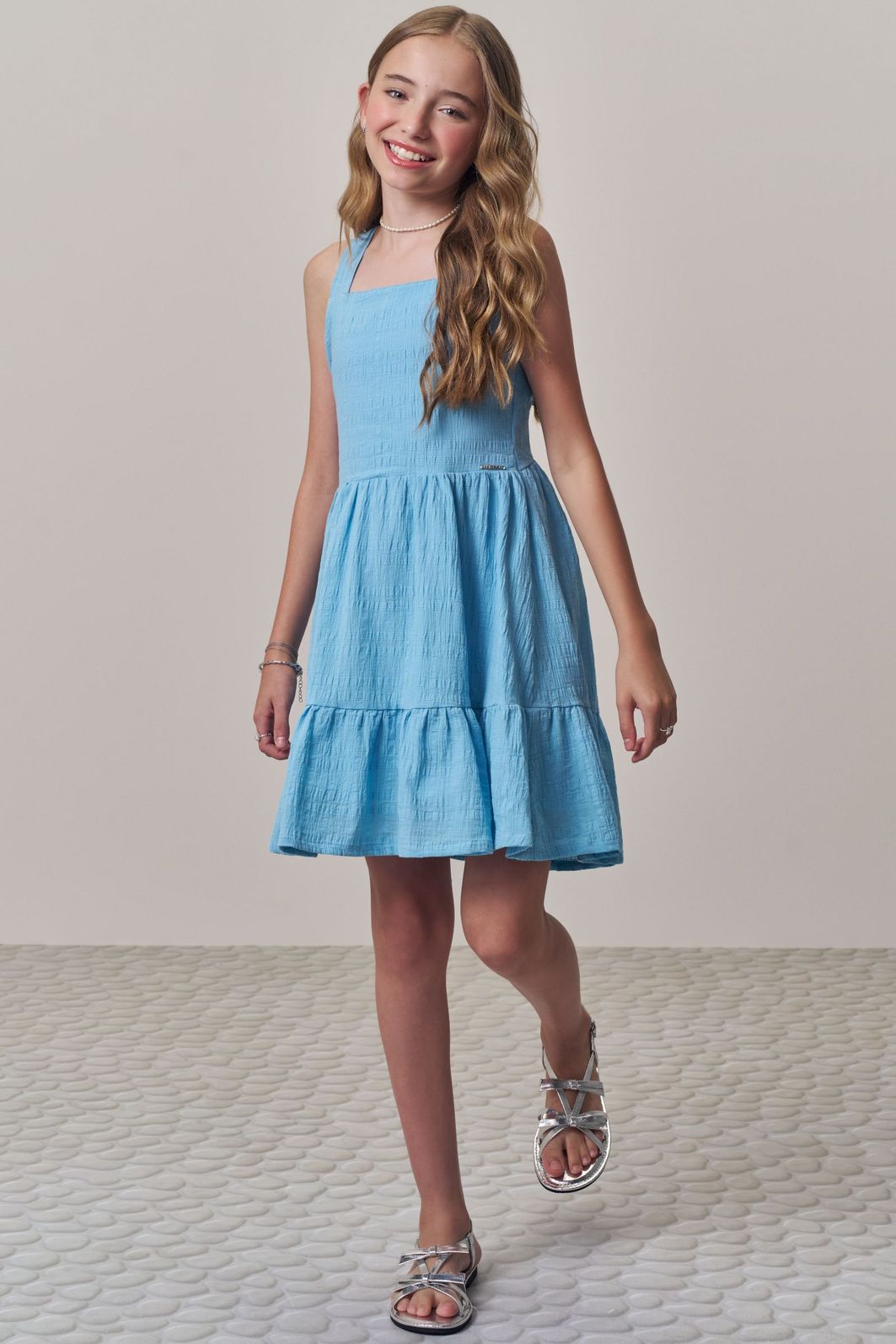 Vestido em tecido plano aimee 98191 Lilimoon Teen Menina Vestido em tecido plano aimee 98191 Lilimoon Teen Menina