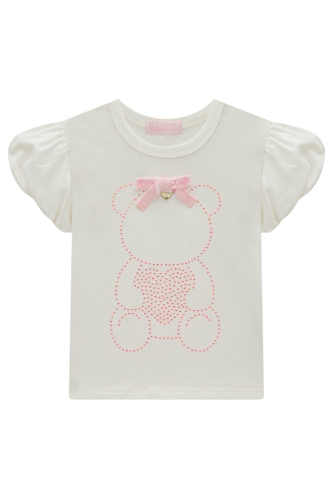 Blusa em cotton 98420 Kukiê Infantil Menina Blusa em cotton 98420 Kukiê Infantil Menina