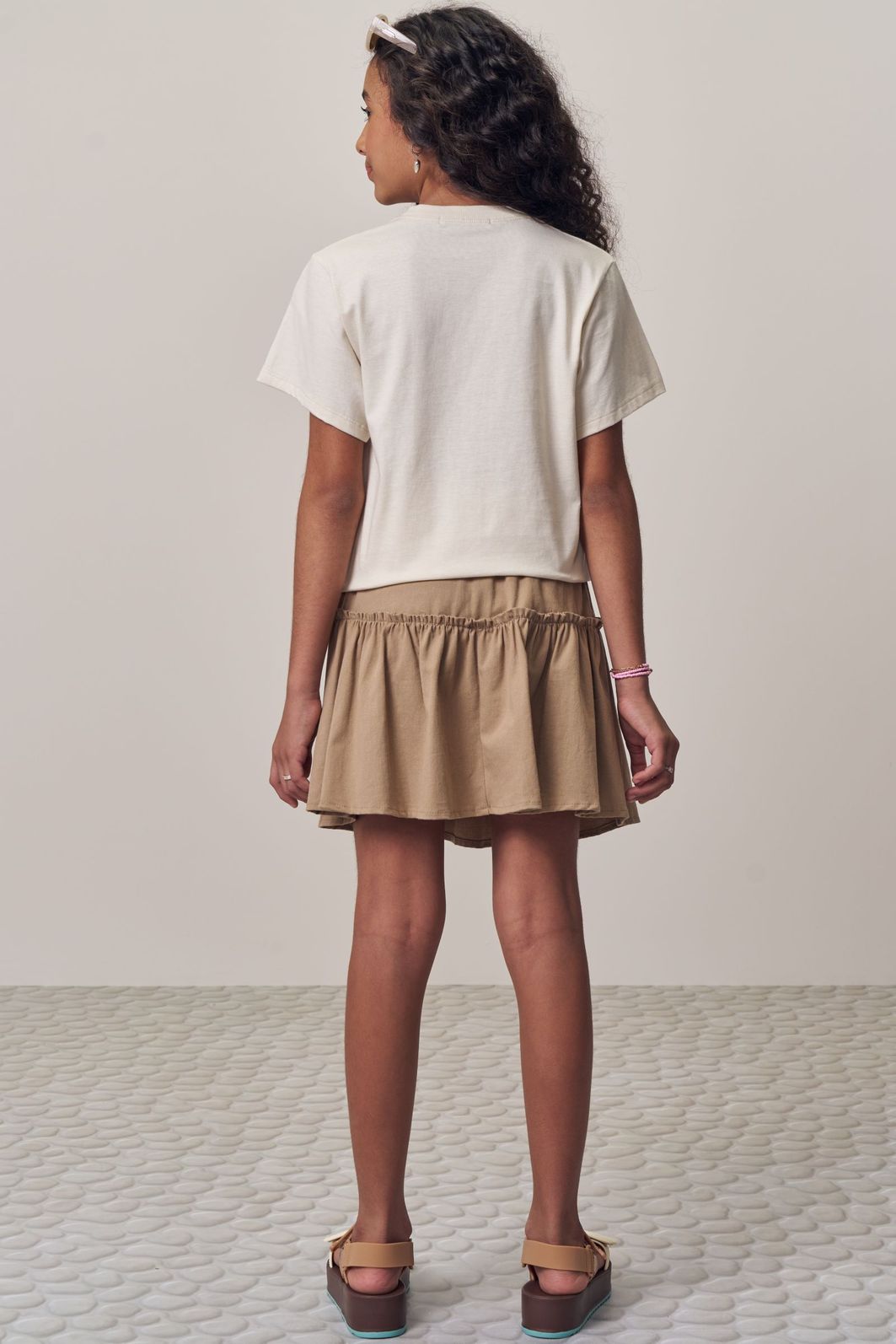 Camiseta over em meia malha 97930 Lilimoon Teen Menina Camiseta over em meia malha 97930 Lilimoon Teen Menina