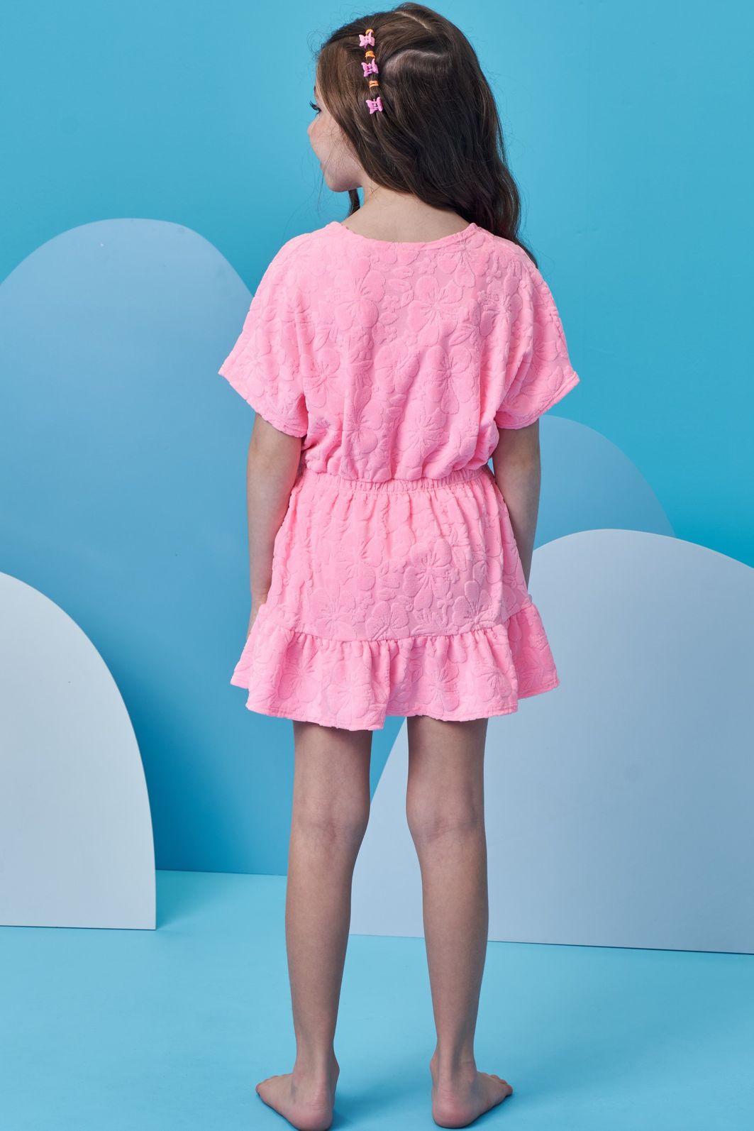 Saída de praia em malha atoalhada 95306 Infanti Infantil Menina Saída de praia em malha atoalhada 95306 Infanti Infantil Menina