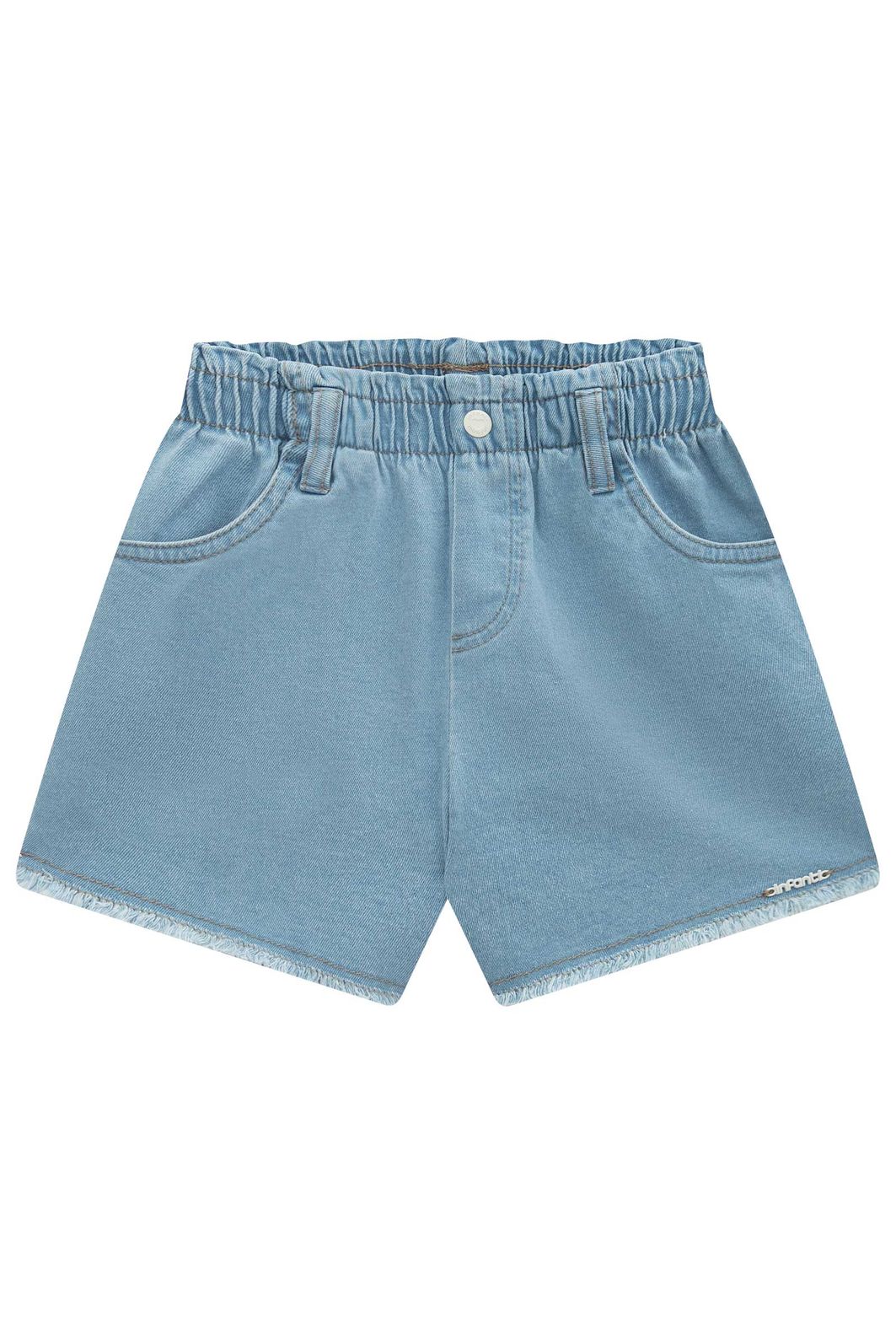 Shorts em jeans com elastano 95408 Infanti Infantil Menina