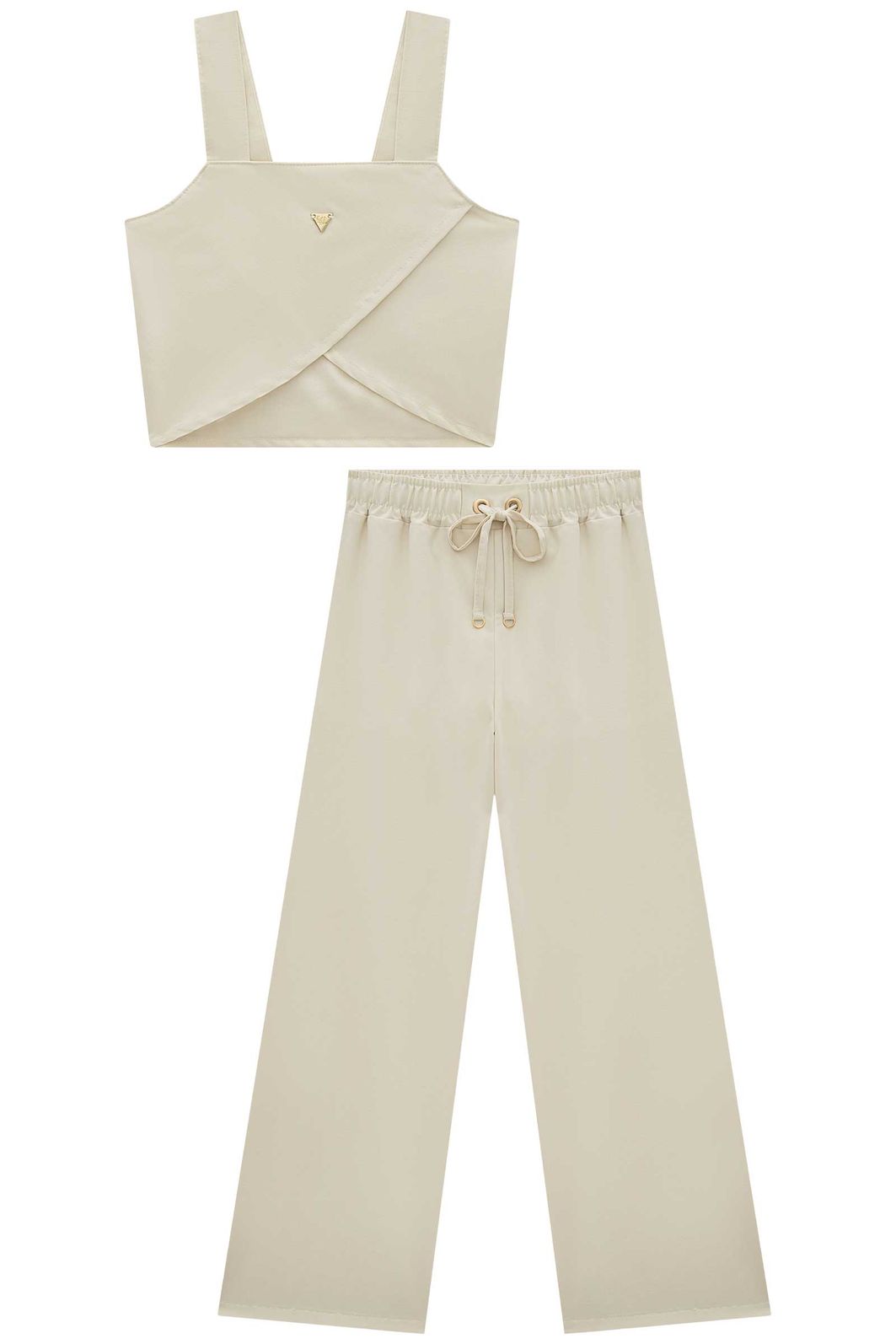 Conjunto de regata e calça em alfaiataria brunello 95937 Lilimoon Teen Menina Conjunto de regata e calça em alfaiataria brunello 95937 Lilimoon Teen Menina