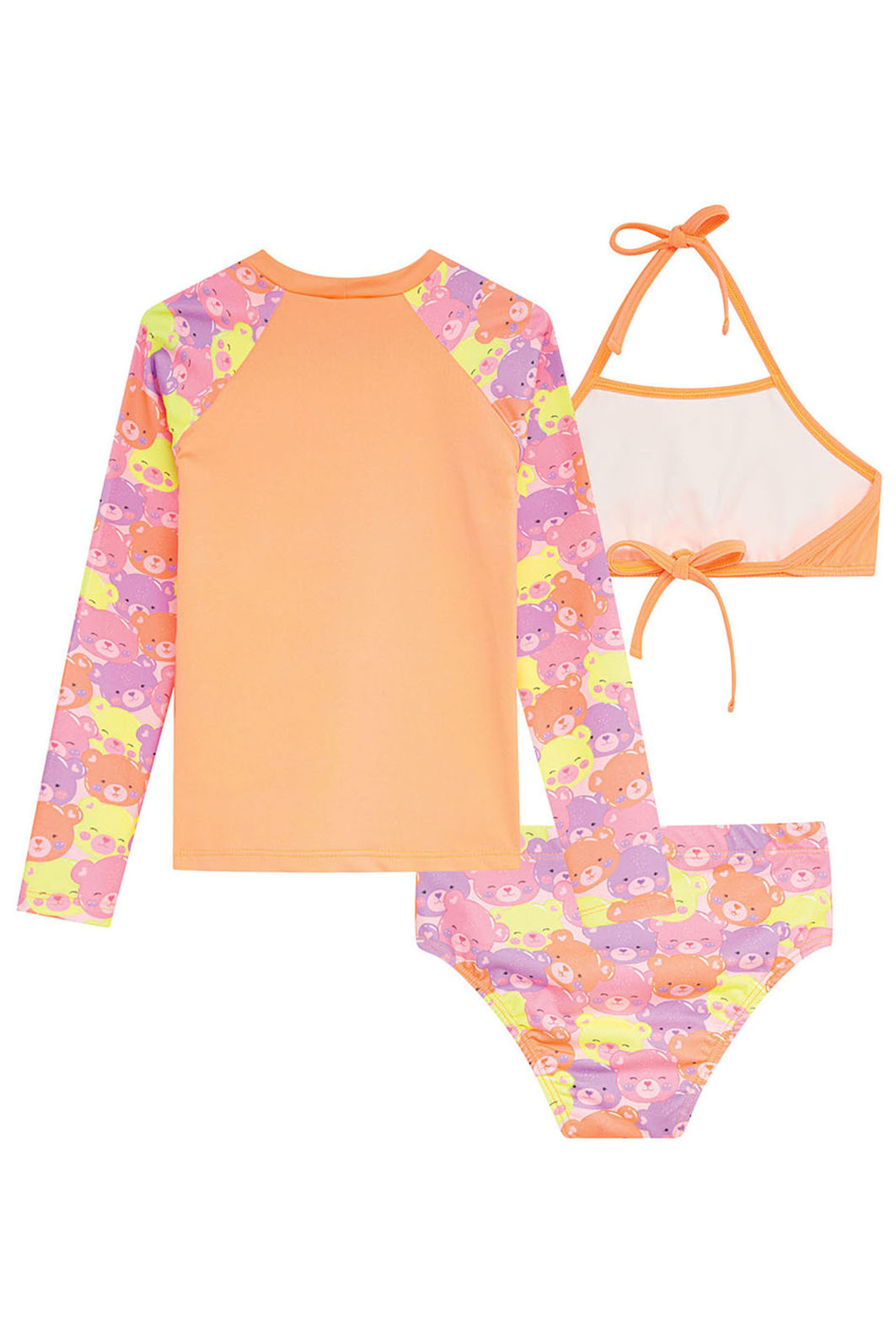 Conjunto de biquini e blusa em malha com proteção UV50+ 93259 Kukiê Infantil Menina Conjunto de biquini e blusa em malha com proteção UV50+ 93259 Kukiê Infantil Menina