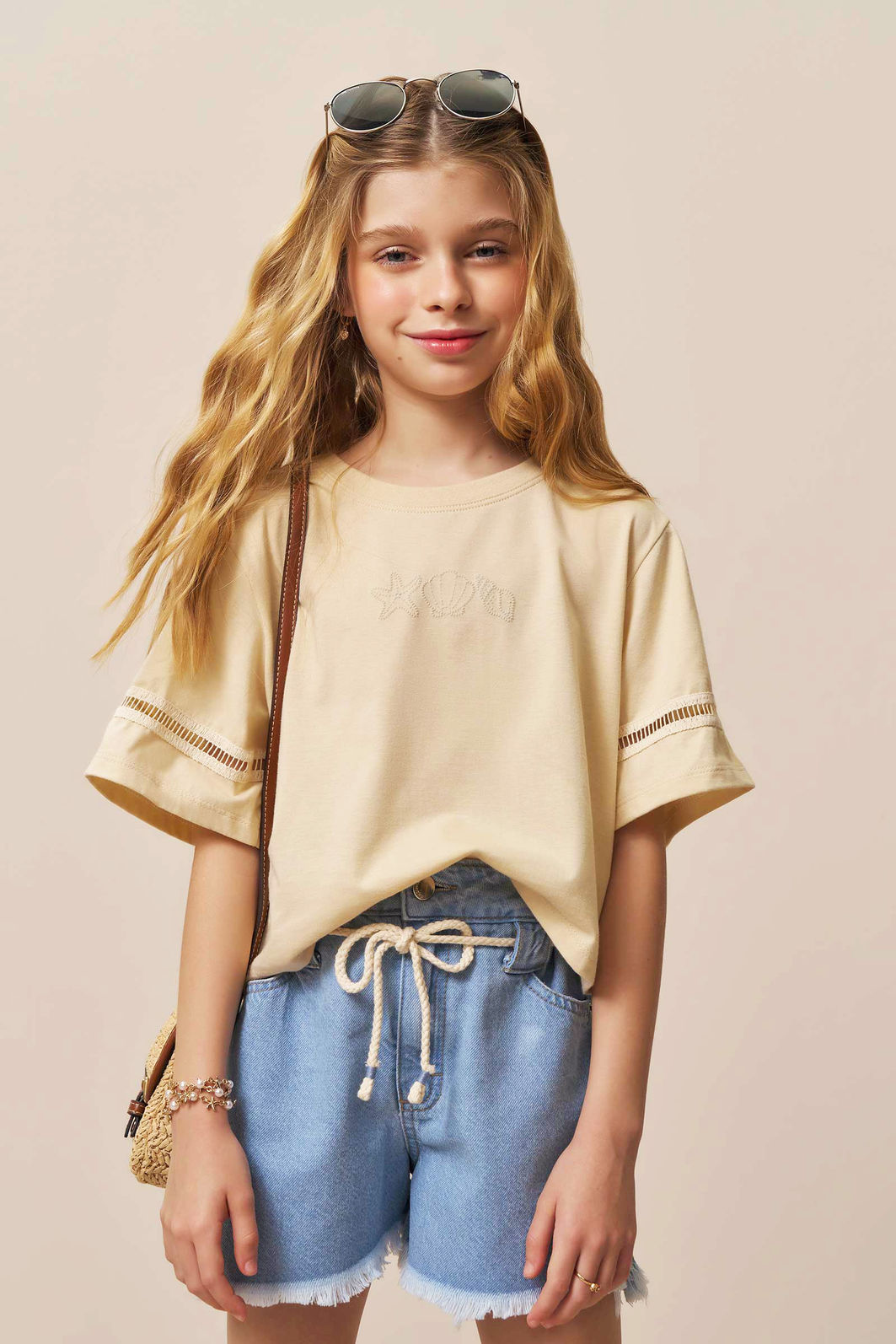 Blusa em meia malha 94378 Vic Teen Menina Blusa em meia malha 94378 Vic Teen Menina
