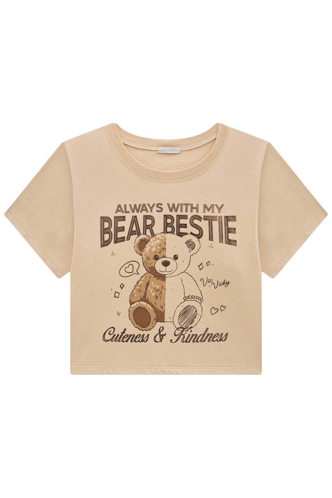 Blusa em meia malha 95195 Vic Teen Menina Blusa em meia malha 95195 Vic Teen Menina