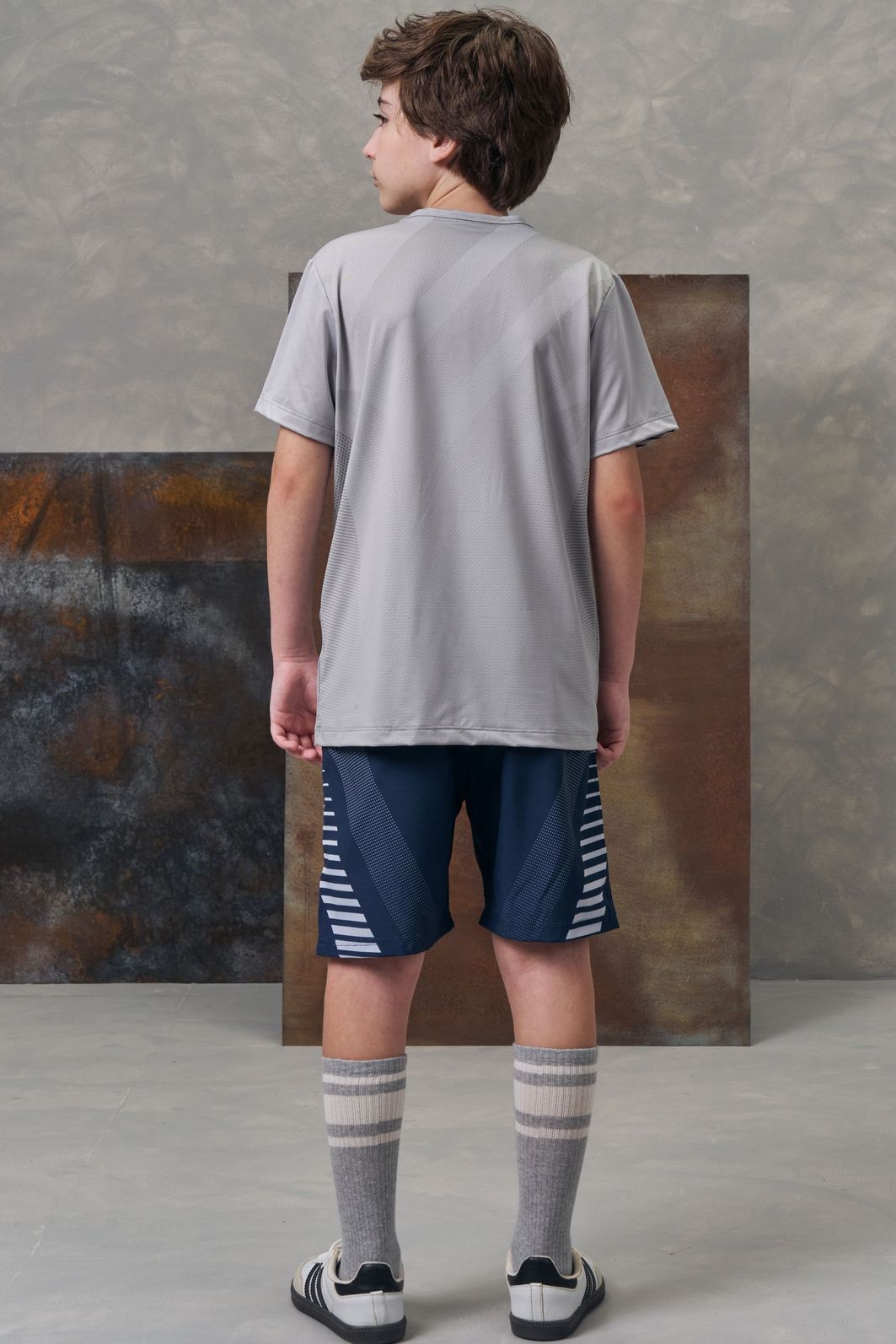 Conjunto de camiseta em malha dry yuki e bermuda em nylon ergonomic com elastano 96067 Johnny Fox Teen Menino Conjunto de camiseta em malha dry yuki e bermuda em nylon ergonomic com elastano 96067 Johnny Fox Teen Menino