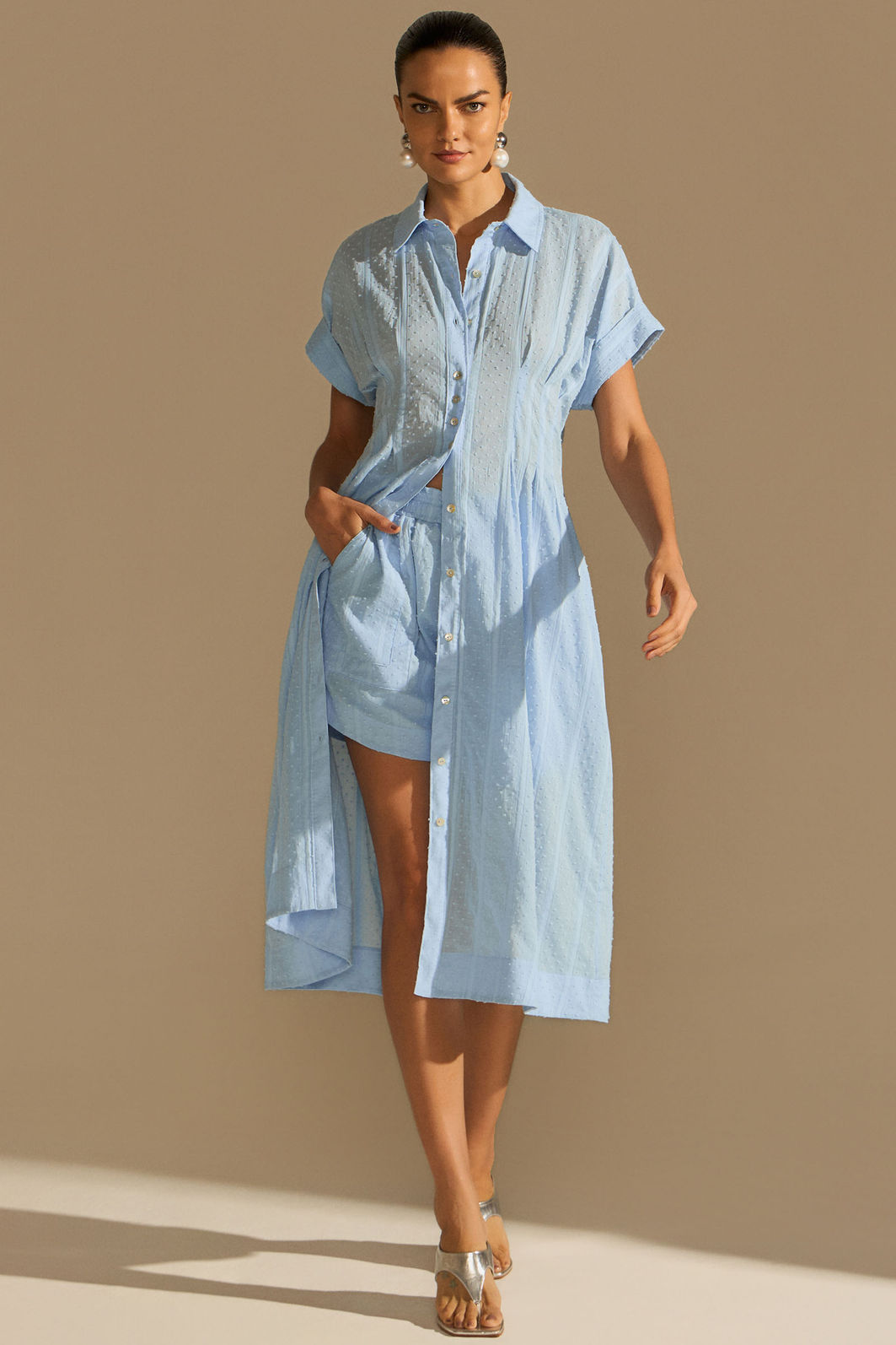 Shorts em jacquard de algodão 96754 Linzzi