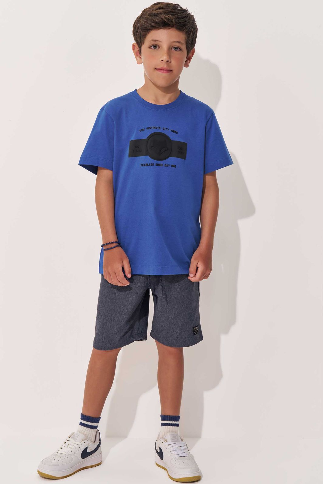 Camiseta em meia malha 97807 Johnny Fox Teen Menino Camiseta em meia malha 97807 Johnny Fox Teen Menino
