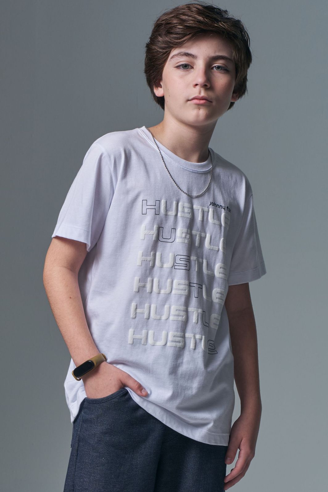 Camiseta em meia malha 96637 Johnny Fox Teen Menino Camiseta em meia malha 96637 Johnny Fox Teen Menino