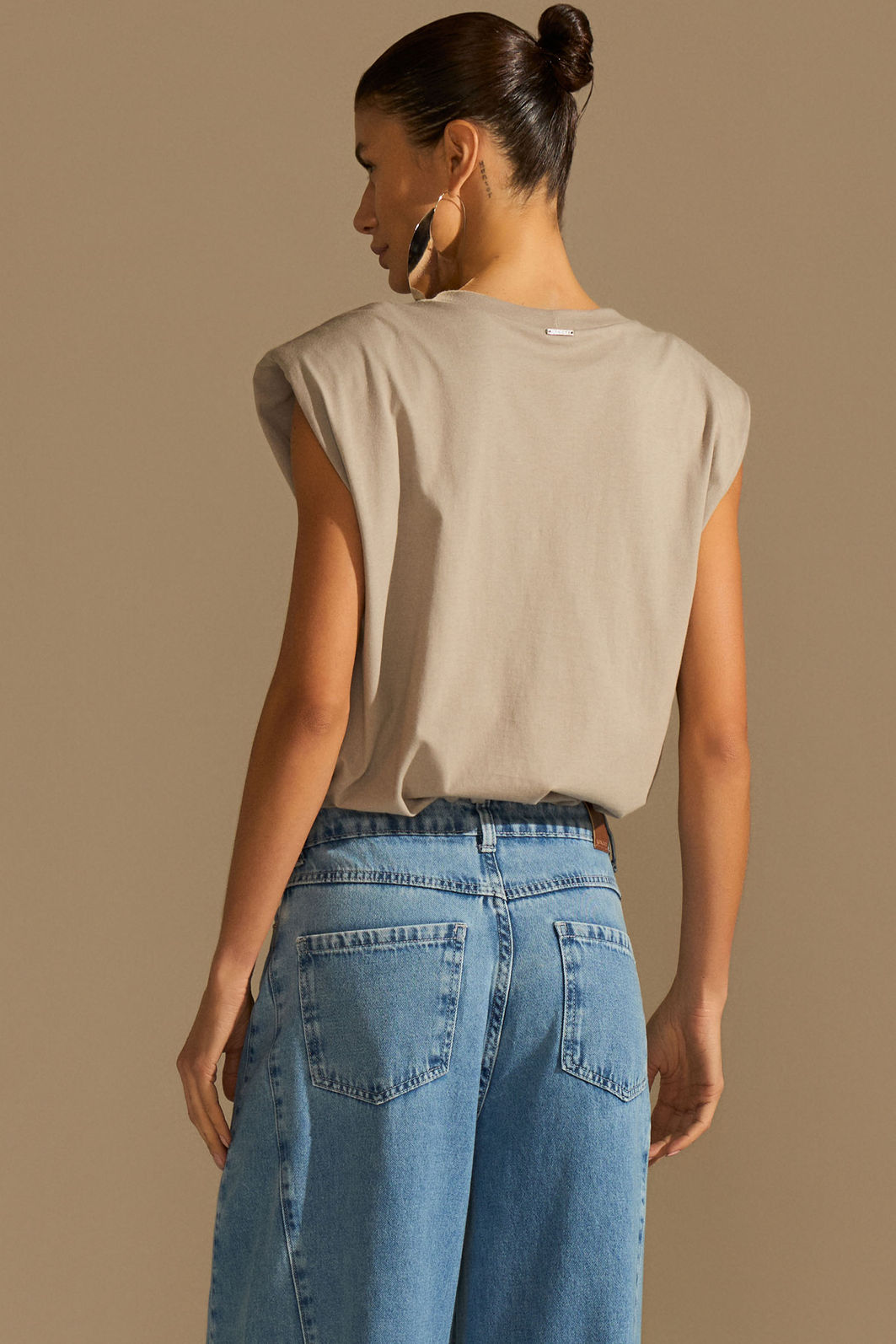 Blusa em malha de algodão premium 95834 Linzzi Blusa em malha de algodão premium 95834 Linzzi