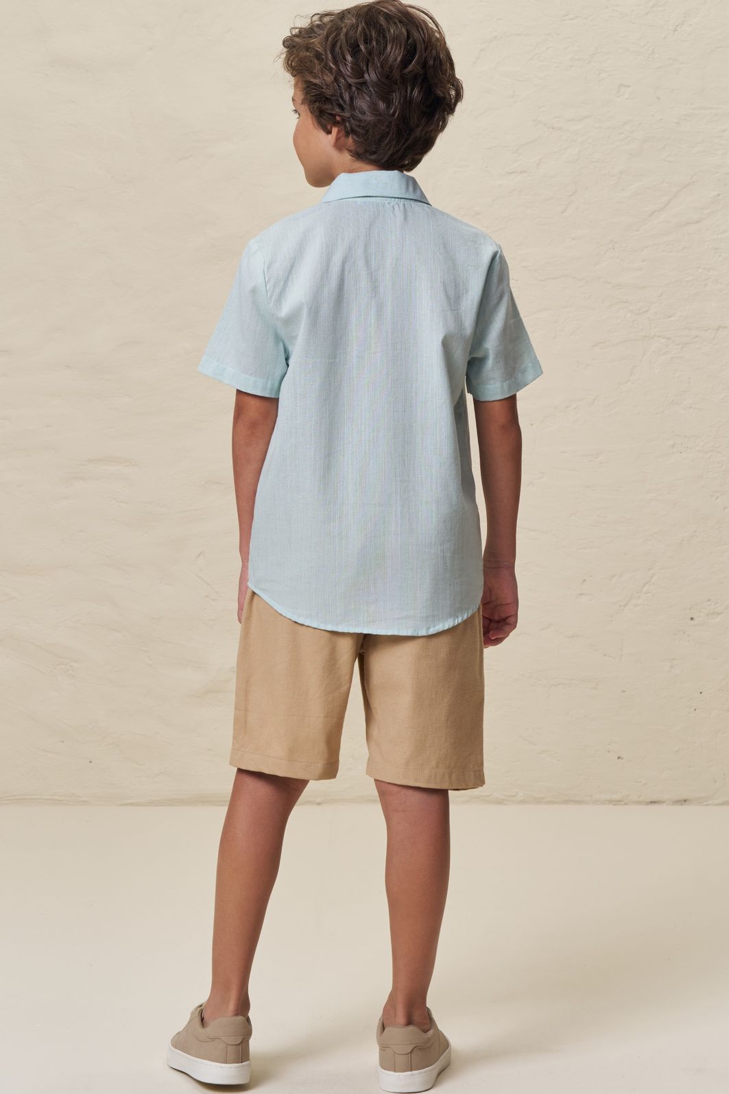 Camisa em linho verano 99008 LucBoo Infantil Menino Camisa em linho verano 99008 LucBoo Infantil Menino