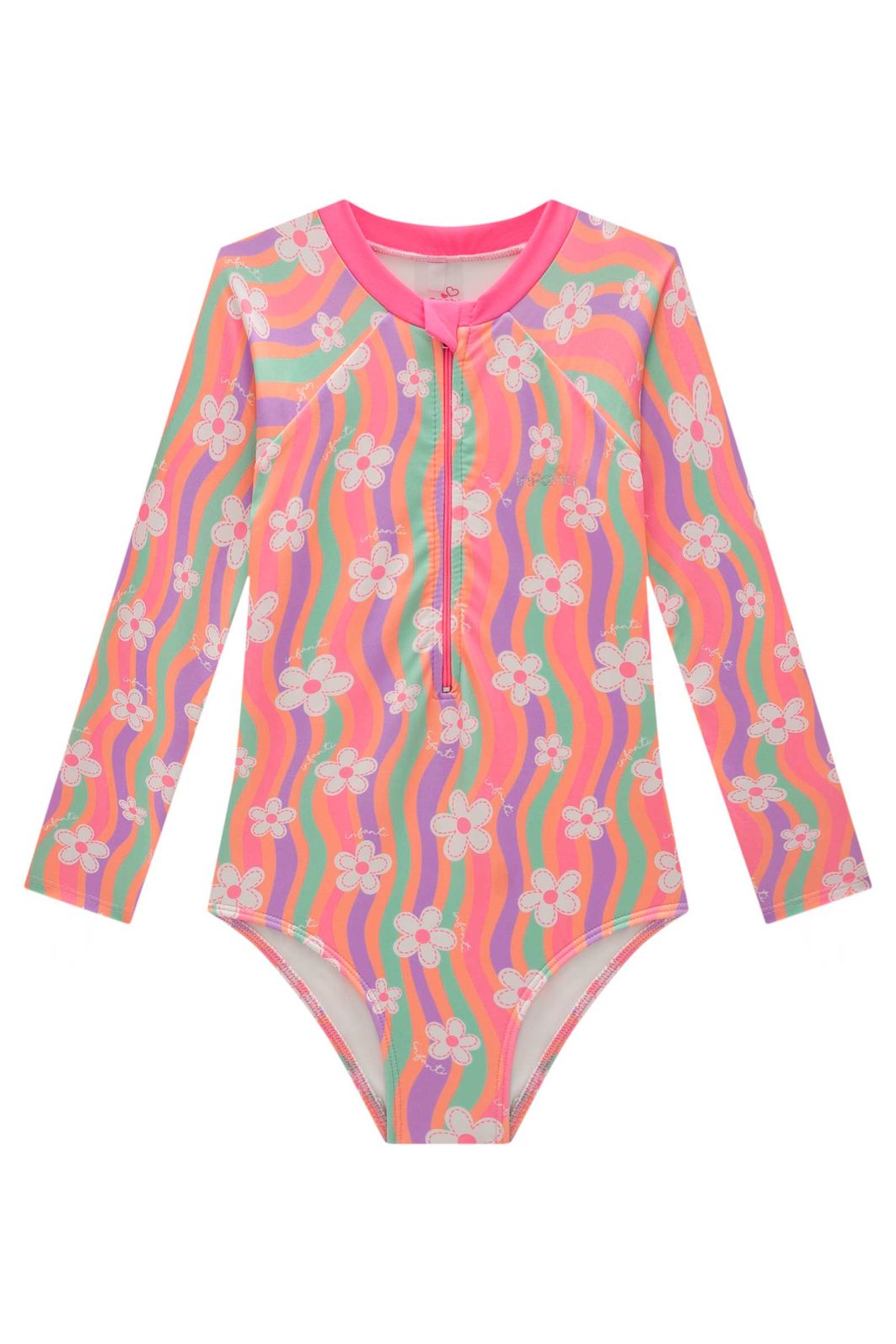 Maiô em malha UV dry com proteção UV 50+ 95674 Infanti Infantil Menina Maiô em malha UV dry com proteção UV 50+ 95674 Infanti Infantil Menina