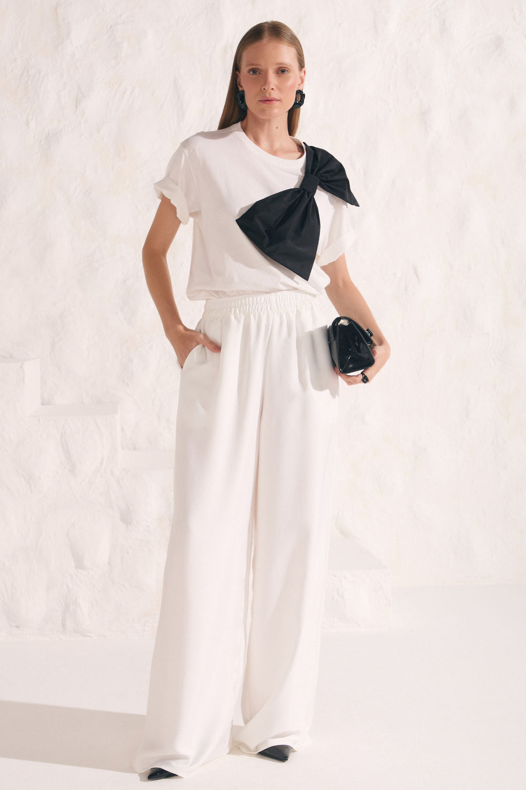 Calça pantalona em crepe alfaiataria francis com shorts forro em malha 87434 Linzzi Calça pantalona em crepe alfaiataria francis com shorts forro em malha 87434 Linzzi