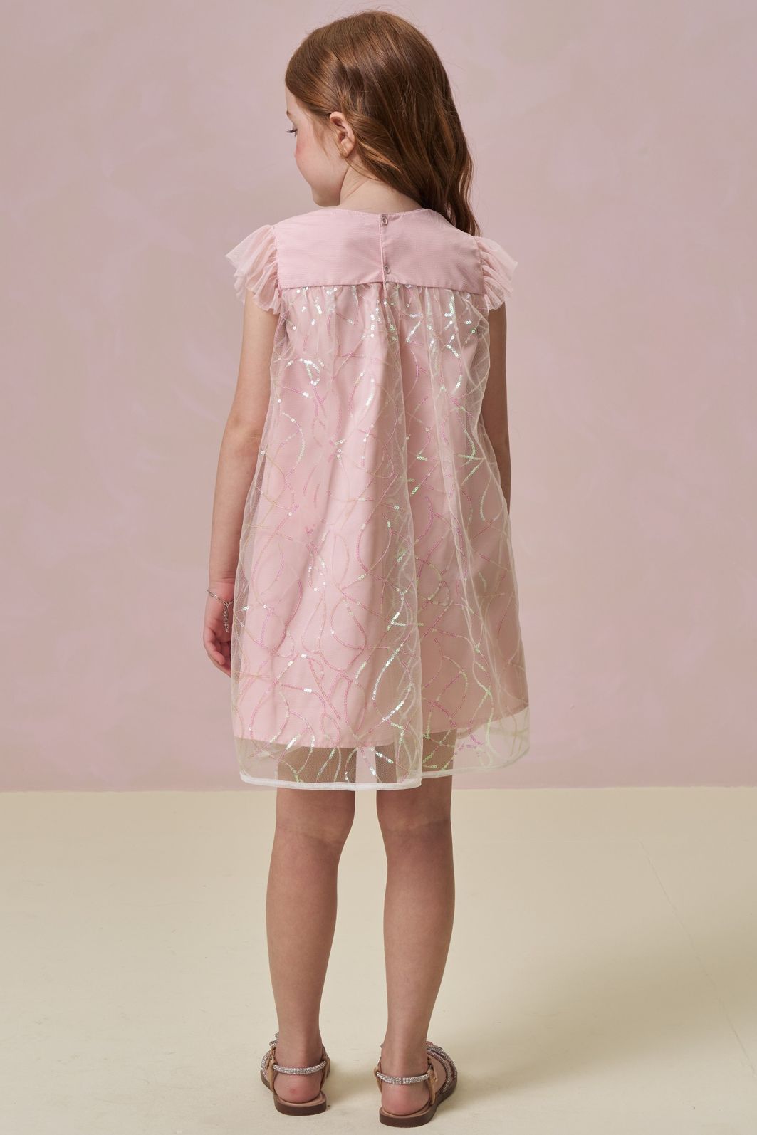 Vestido em tule paetê 95862 Infanti Infantil Menina Vestido em tule paetê 95862 Infanti Infantil Menina
