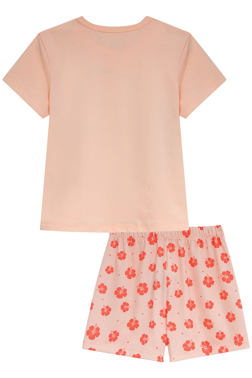 Conjunto de pijama de blusa em meia malha e shorts em malha fresh 94276 Kukiê Infantil Menina Conjunto de pijama de blusa em meia malha e shorts em malha fresh 94276 Kukiê Infantil Menina