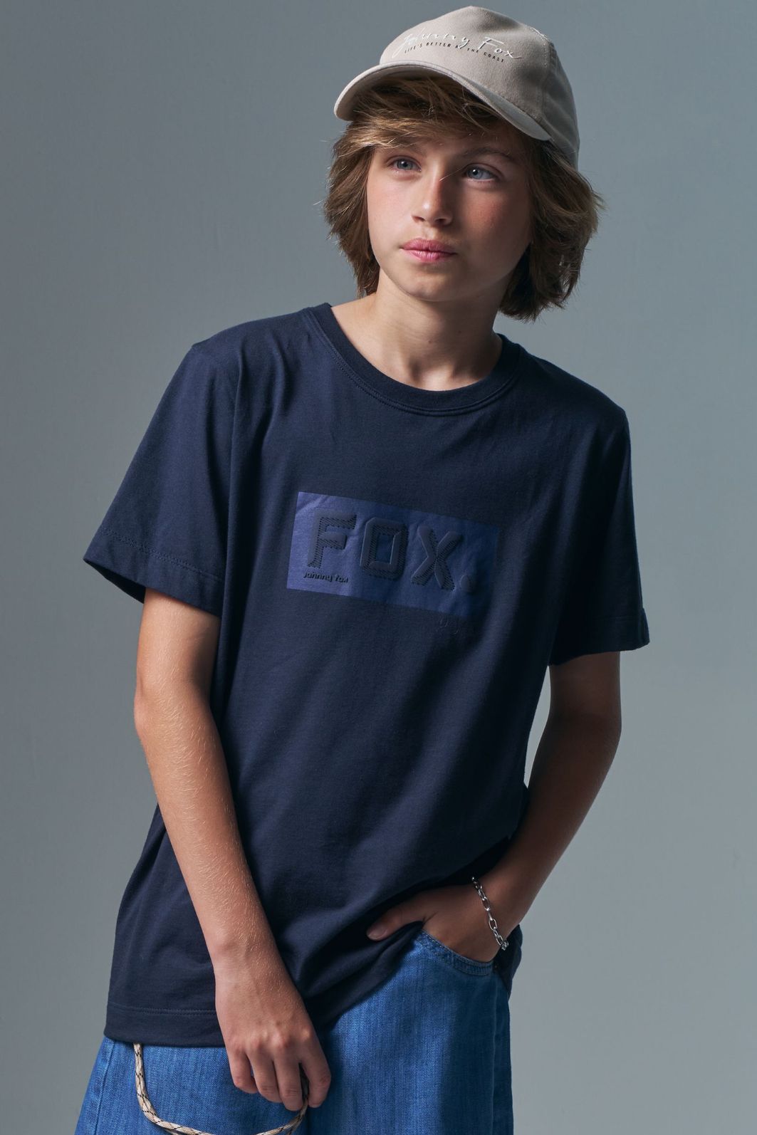 Camiseta em meia malha 96660 Johnny Fox Teen Menino Camiseta em meia malha 96660 Johnny Fox Teen Menino