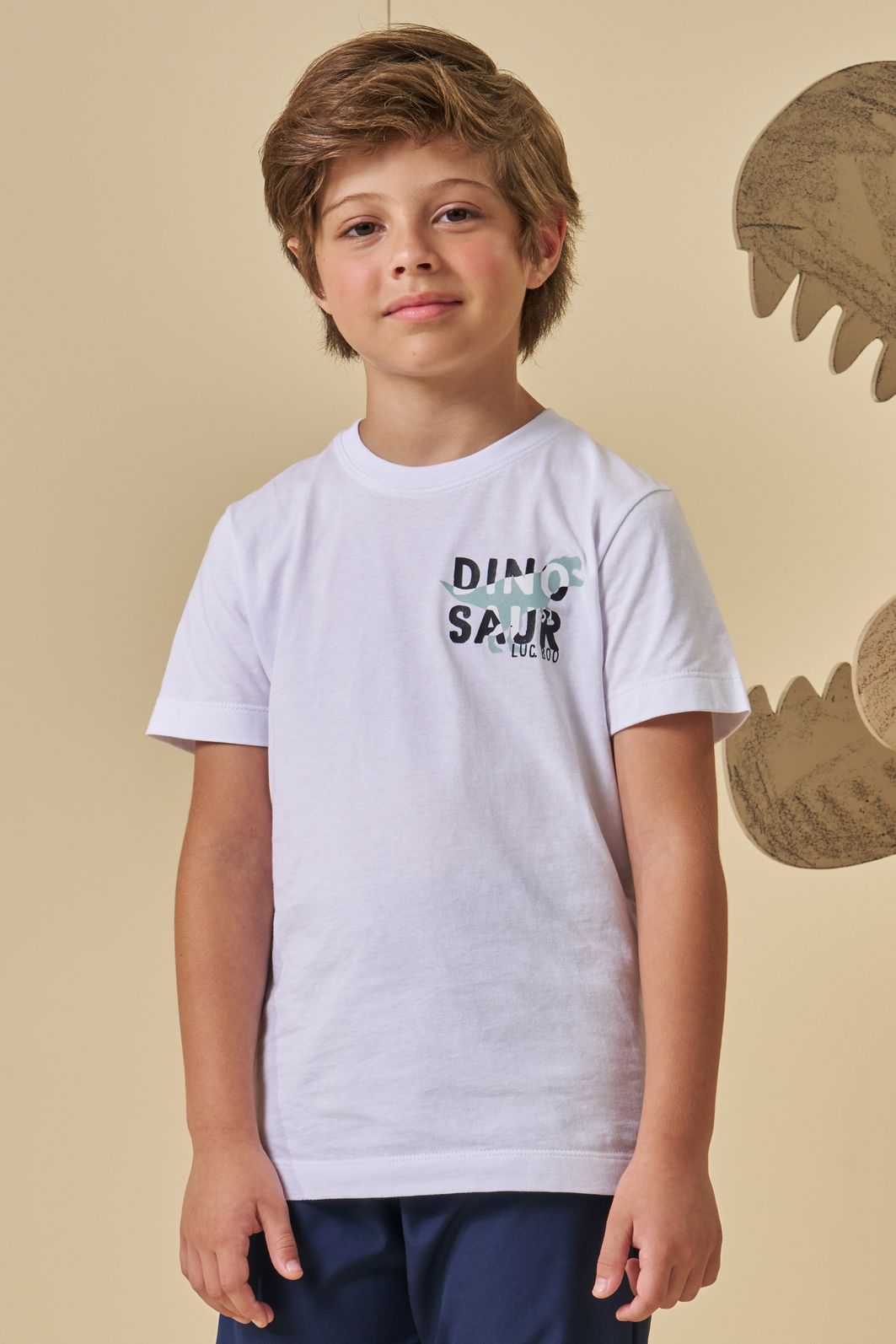 Camiseta em meia malha 94774 LucBoo Infantil Menino Camiseta em meia malha 94774 LucBoo Infantil Menino