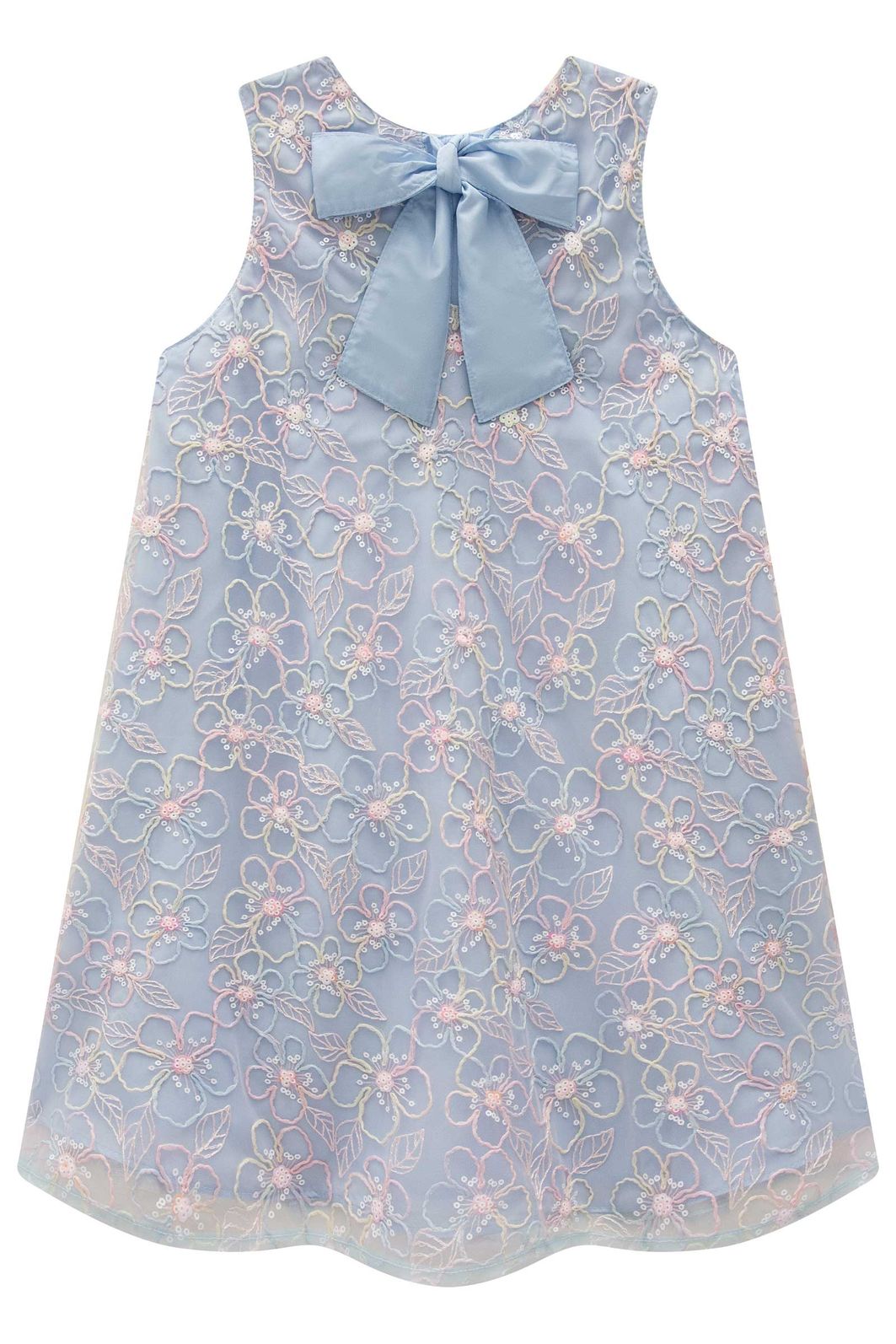 Vestido em tule bordado 98715 Kukiê Infantil Menina