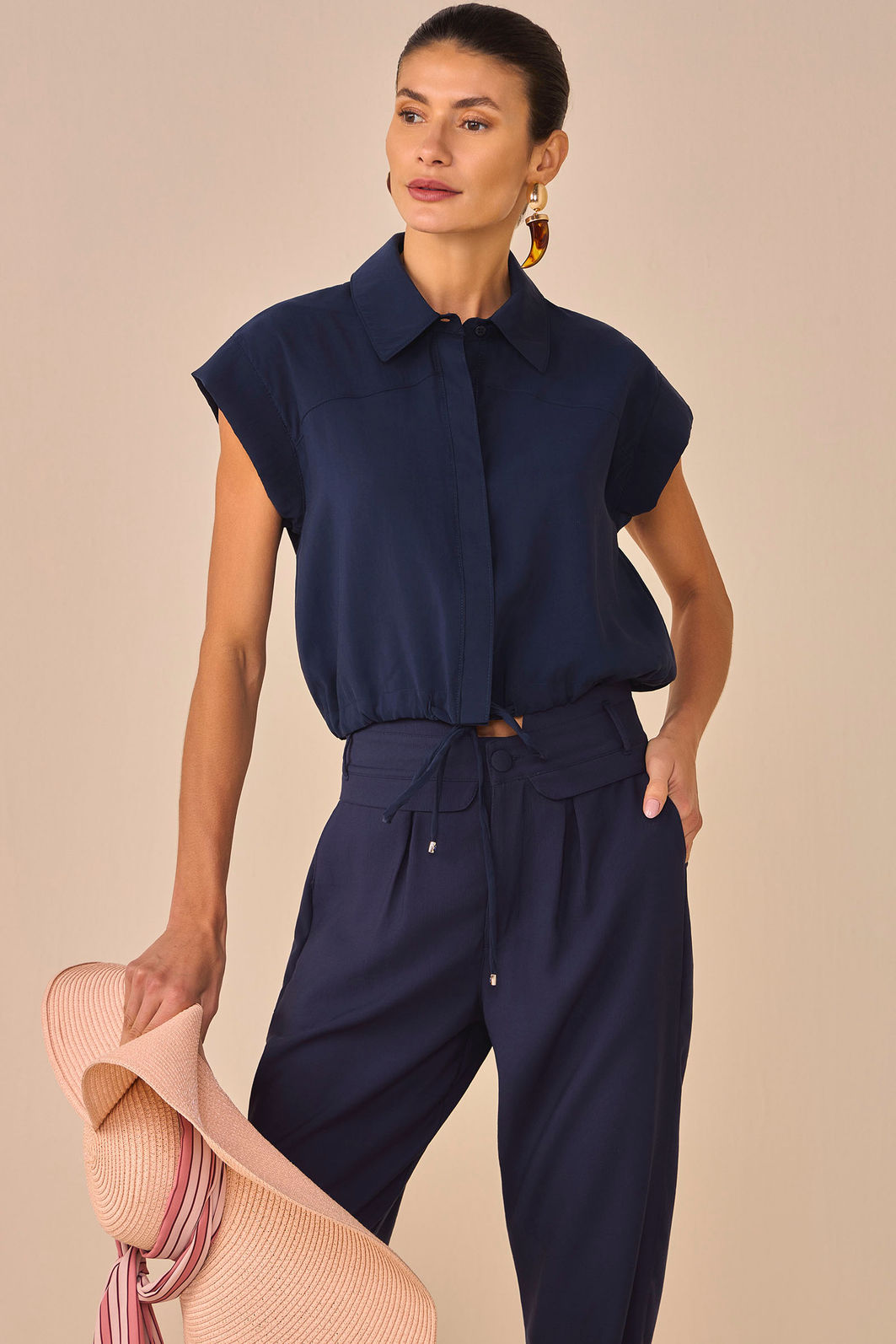 Camisa em viscose modal 95289 Linzzi Camisa em viscose modal 95289 Linzzi