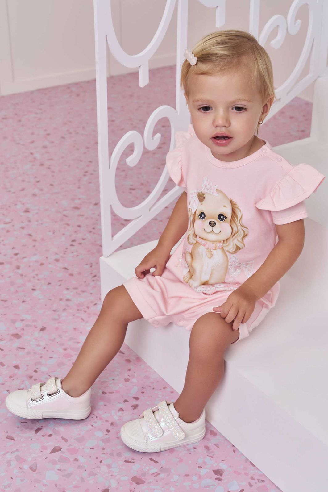 Macacão em cotton 98105 Infanti Bebê Menina Macacão em cotton 98105 Infanti Bebê Menina