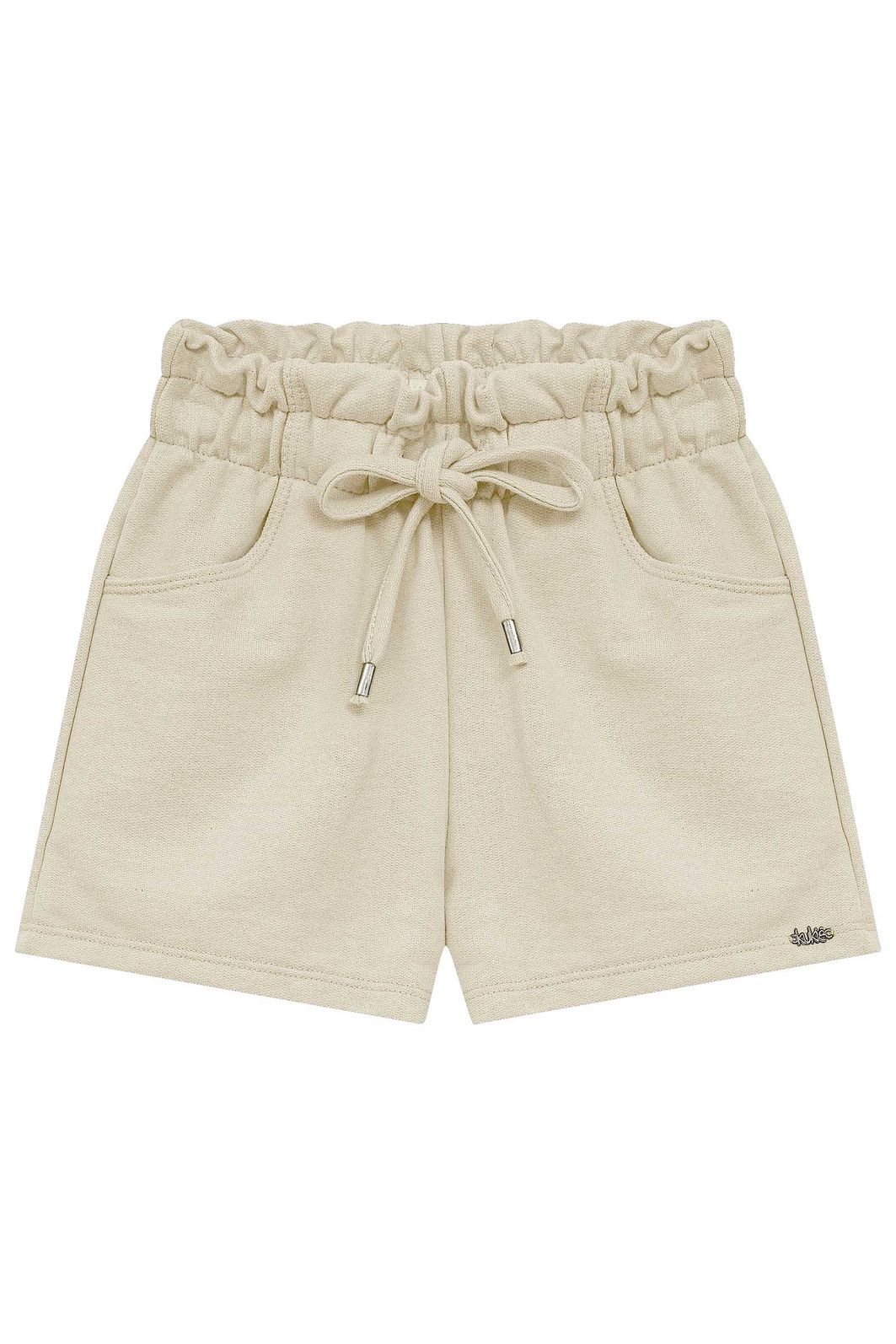 Shorts em moletom sem pelúcia 94351 Kukiê Infantil Menina Shorts em moletom sem pelúcia 94351 Kukiê Infantil Menina