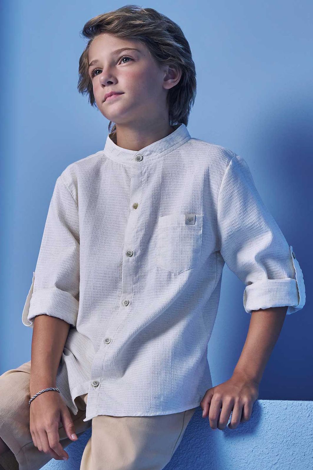 Camisa em linho rustic 98846 Johnny Fox Teen Menino Camisa em linho rustic 98846 Johnny Fox Teen Menino