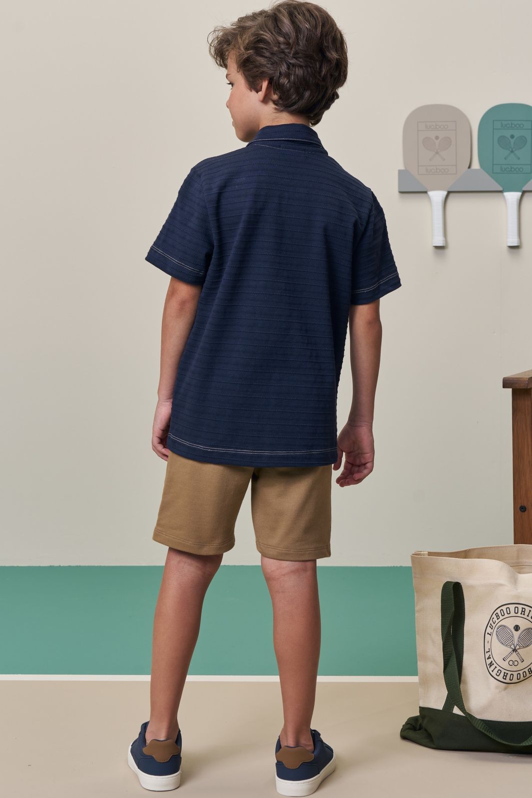 Camisa em malha textura 98428 LucBoo Infantil Menino Camisa em malha textura 98428 LucBoo Infantil Menino