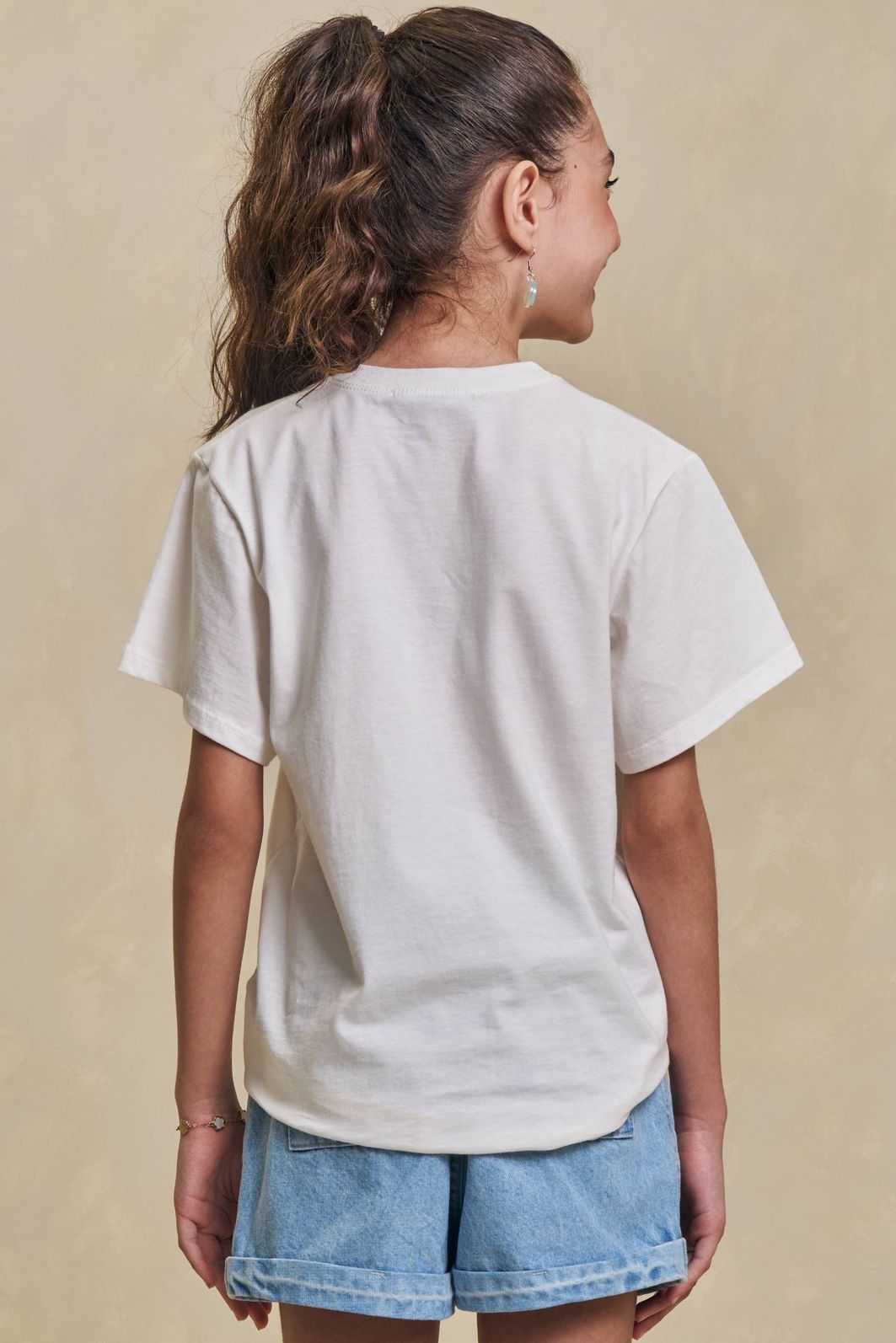 Camiseta over em meia malha 95230 Lilimoon Teen Menina Camiseta over em meia malha 95230 Lilimoon Teen Menina