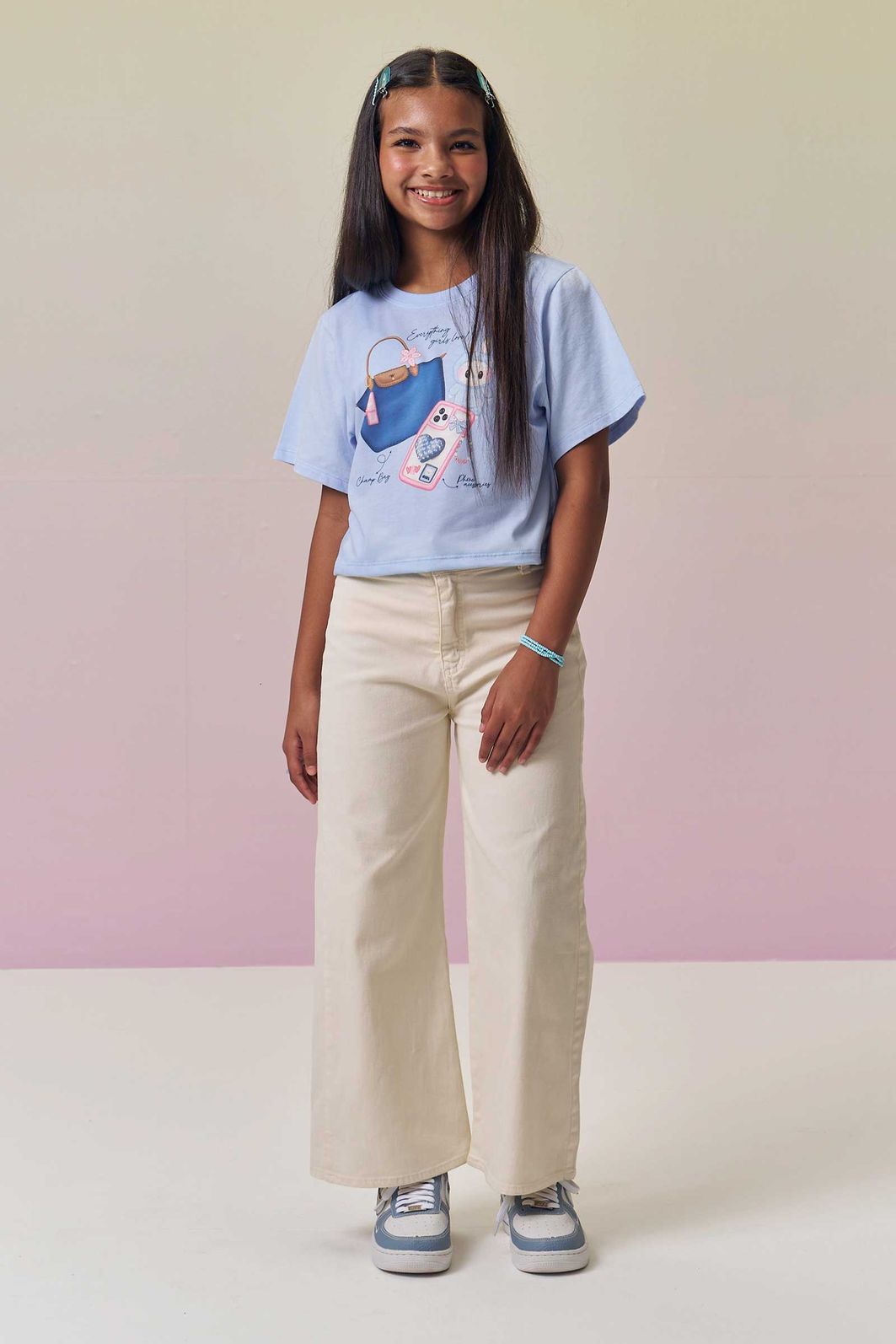Blusa em meia malha 94588 Vic Teen Menina Blusa em meia malha 94588 Vic Teen Menina
