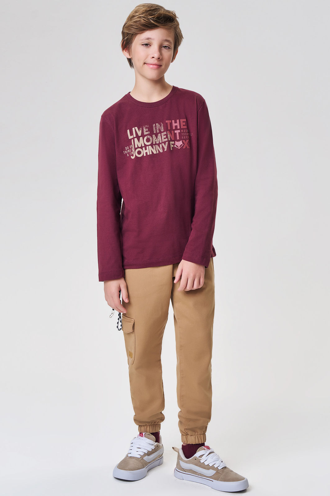 Camiseta em meia malha 92253 Johnny Fox Teen Menino Camiseta em meia malha 92253 Johnny Fox Teen Menino