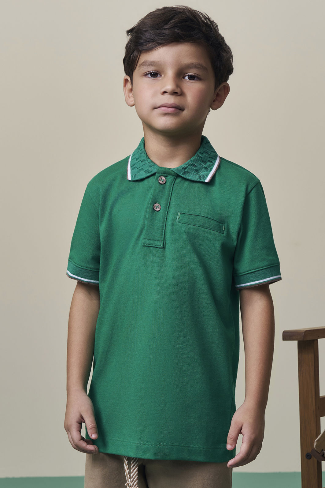 Camisa polo em piquet com elastano 98419 LucBoo Infantil Menino Camisa polo em piquet com elastano 98419 LucBoo Infantil Menino