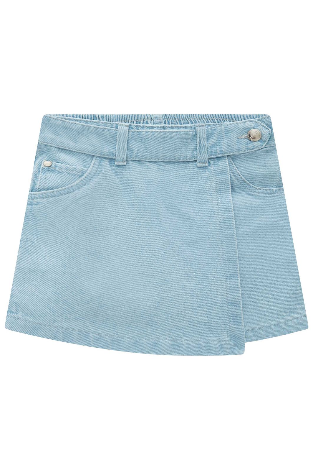 Short saia em jeans zef 94371 Lilimoon Teen Menina Short saia em jeans zef 94371 Lilimoon Teen Menina