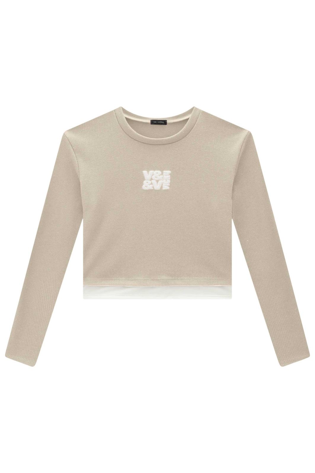 Blusa boxy em canelado liz 89182 Vic Teen Menina Blusa boxy em canelado liz 89182 Vic Teen Menina