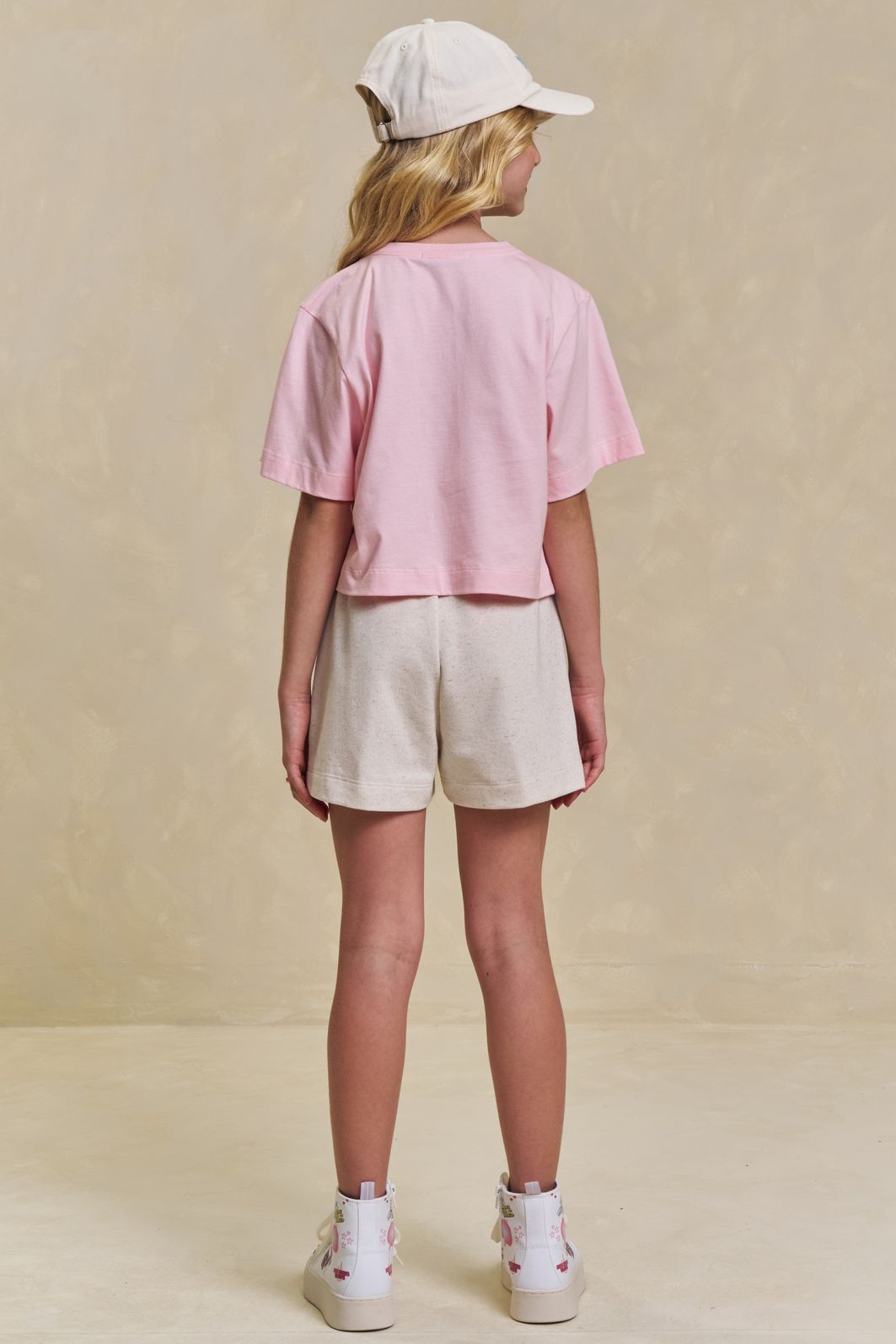 Conjunto de blusa em meia malha e shorts em moletom sem pelúcia 96273 Lilimoon Teen Menina Conjunto de blusa em meia malha e shorts em moletom sem pelúcia 96273 Lilimoon Teen Menina