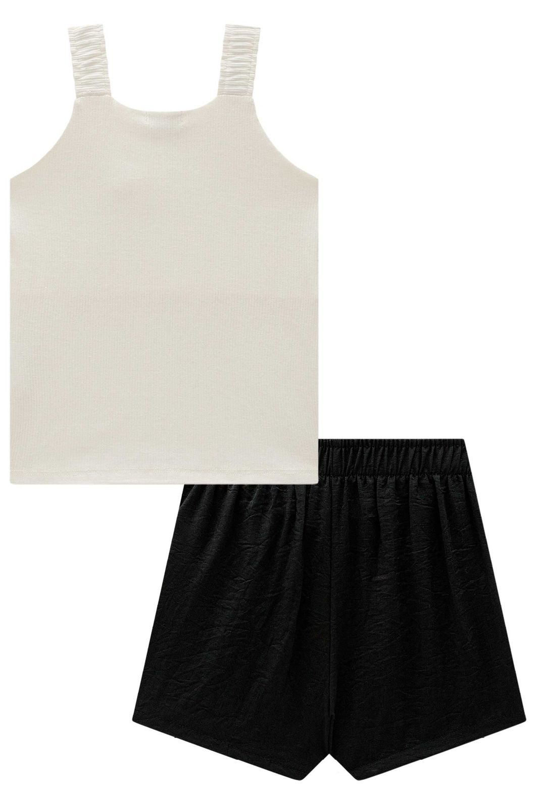 Conjunto de blusa em canelado liz e short saia em alfaiataria glow 99106 Infanti Infantil Menina Conjunto de blusa em canelado liz e short saia em alfaiataria glow 99106 Infanti Infantil Menina