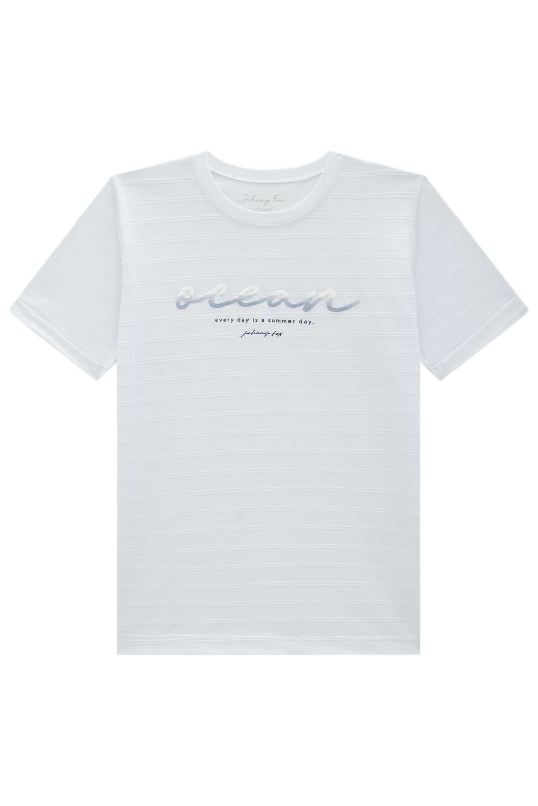 Camiseta em malha relevo 96387 Johnny Fox Teen Menino Camiseta em malha relevo 96387 Johnny Fox Teen Menino