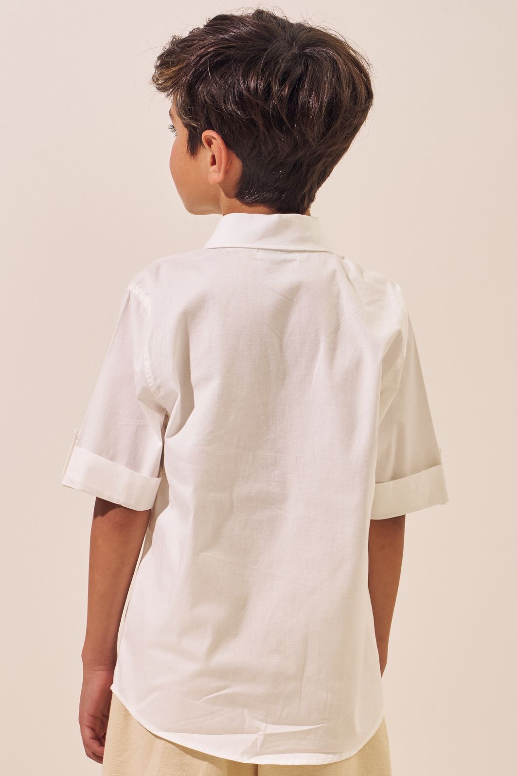 Camisa em tricoline mônaco com elastano 94787 LucBoo Infantil Menino Camisa em tricoline mônaco com elastano 94787 LucBoo Infantil Menino