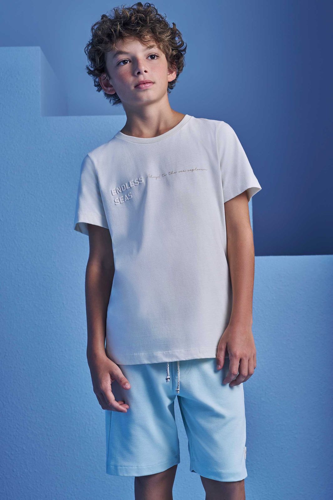 Camiseta em meia malha 98615 Johnny Fox Teen Menino Camiseta em meia malha 98615 Johnny Fox Teen Menino