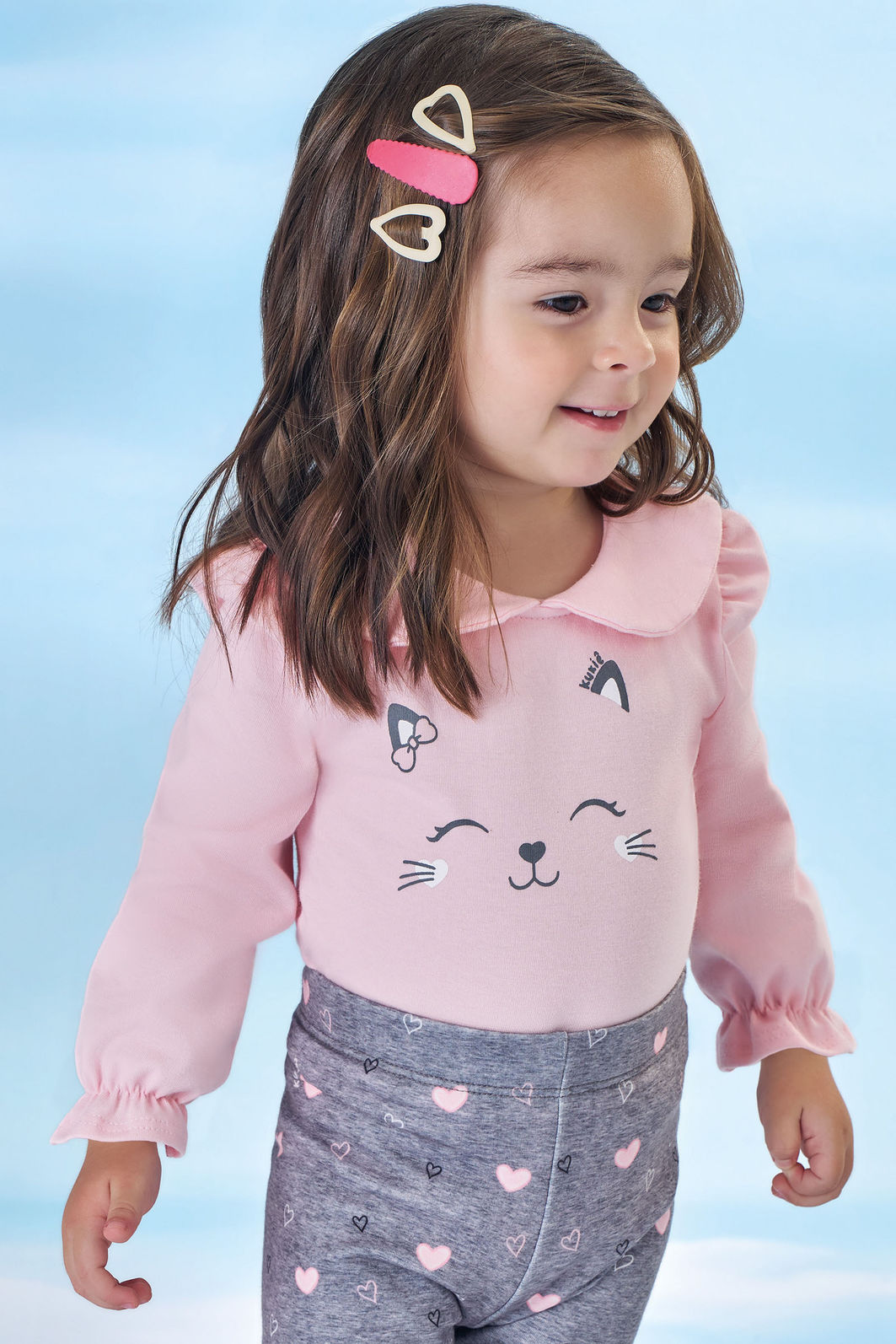 Body em cotton 90603 Kukiê Bebê Menina Body em cotton 90603 Kukiê Bebê Menina