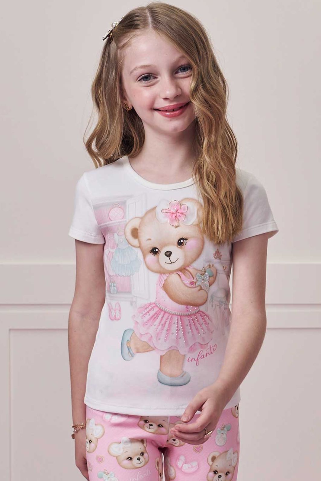 Blusa em cotton 98077 Infanti Infantil Menina Blusa em cotton 98077 Infanti Infantil Menina