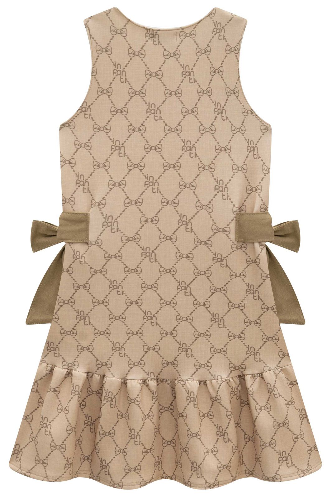 Vestido em fly tech 98773 Infanti Infantil Menina Vestido em fly tech 98773 Infanti Infantil Menina