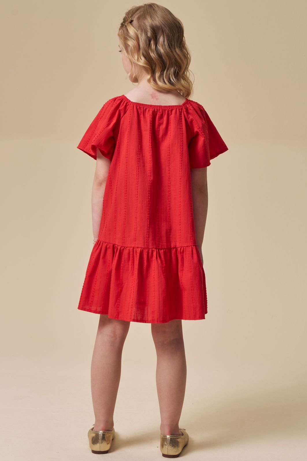 Vestido em tricoline texturizado 95745 Infanti Infantil Menina Vestido em tricoline texturizado 95745 Infanti Infantil Menina