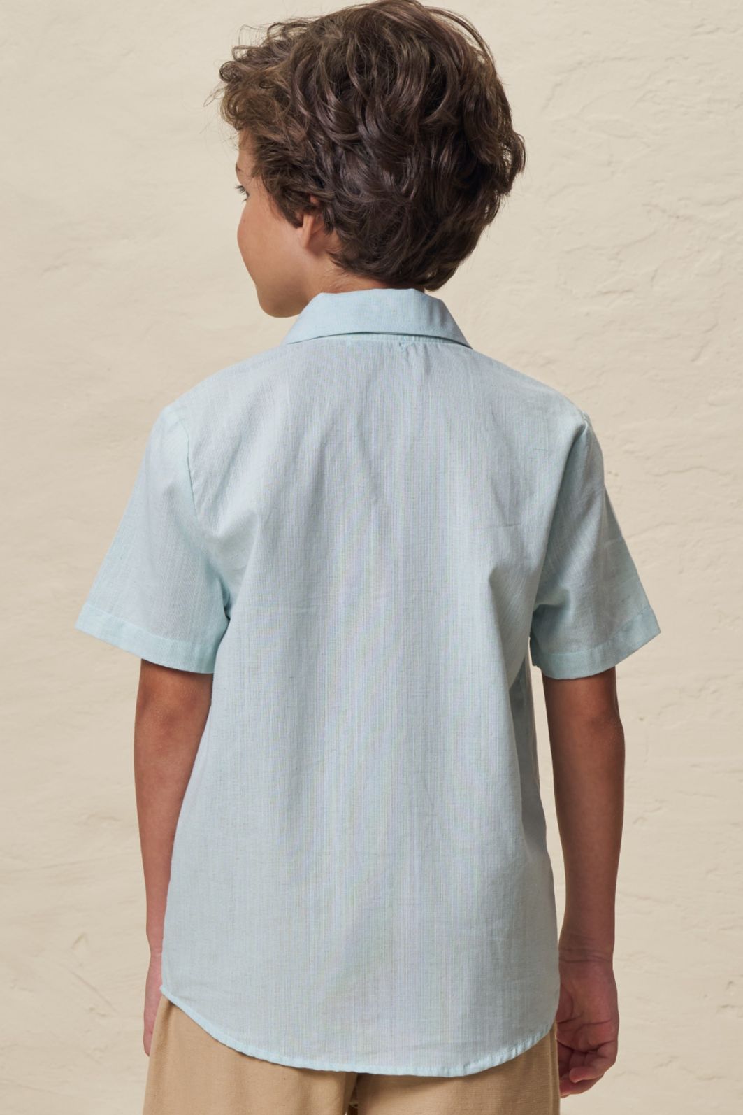 Camisa em linho verano 99008 LucBoo Infantil Menino Camisa em linho verano 99008 LucBoo Infantil Menino