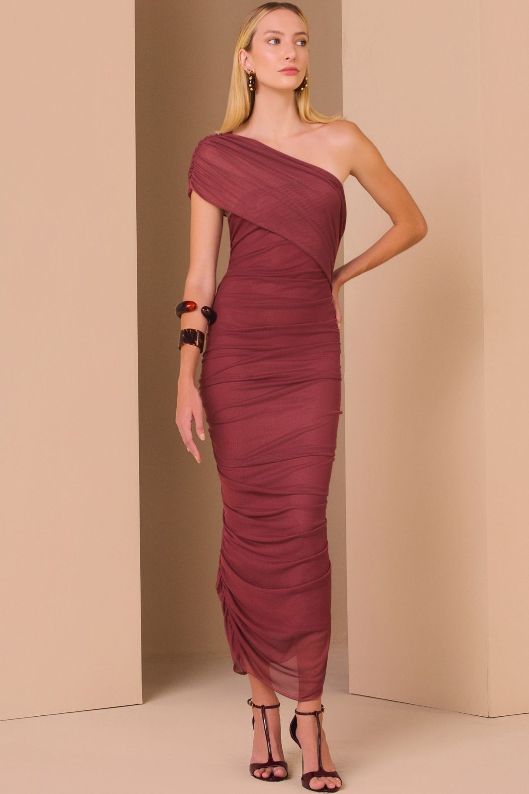 Vestido maxi midi em tule com elastano 99286 Linzzi Vestido maxi midi em tule com elastano 99286 Linzzi