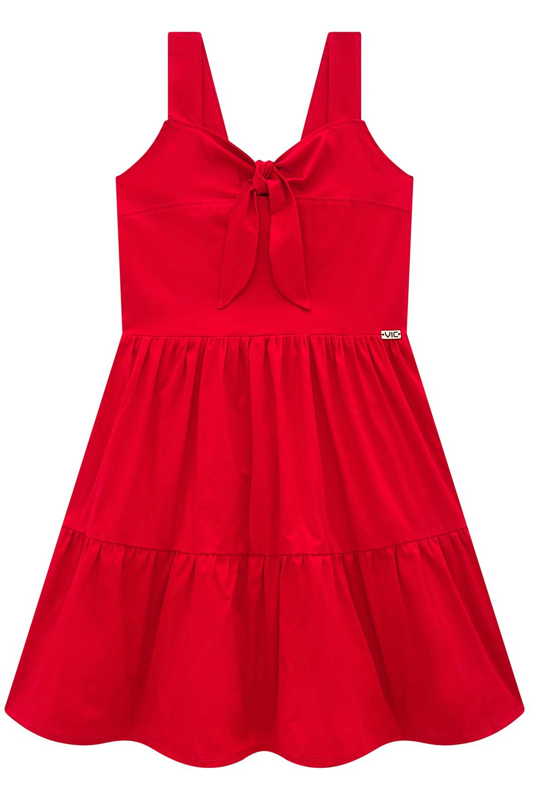 Vestido em tricoline com elastano 98264 Vic Teen Menina Vestido em tricoline com elastano 98264 Vic Teen Menina