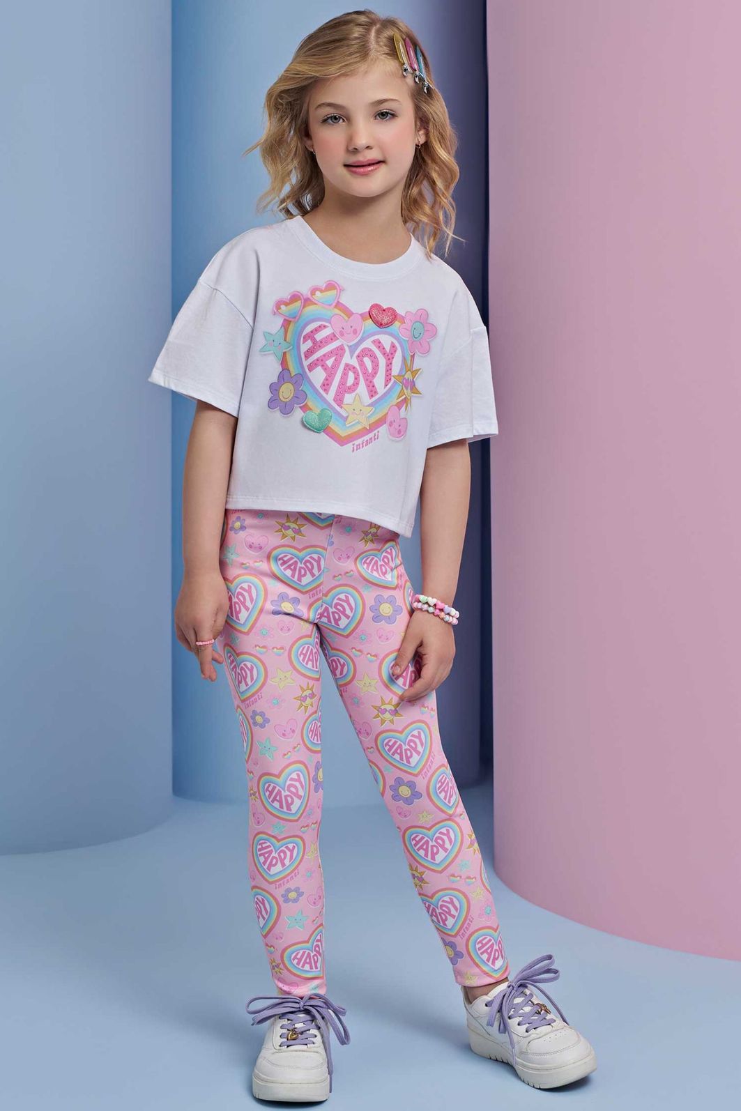 Calça legging em fly tech 94925 Infanti Infantil Menina Calça legging em fly tech 94925 Infanti Infantil Menina